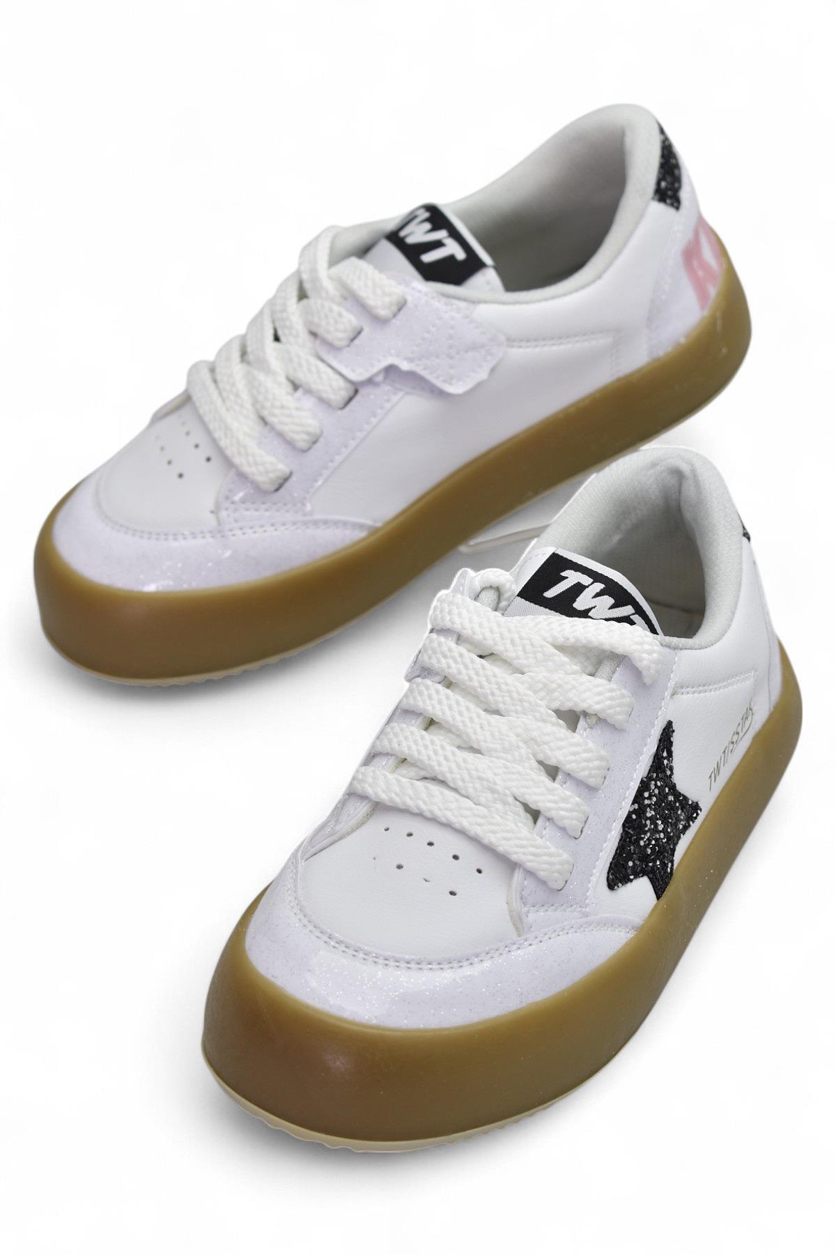 1057 Rahat Taban Çocuk Spor Ayakkabı Unisex Spor Ayakkabı Bağcıklı Ve Cırtlı - Görsel 2