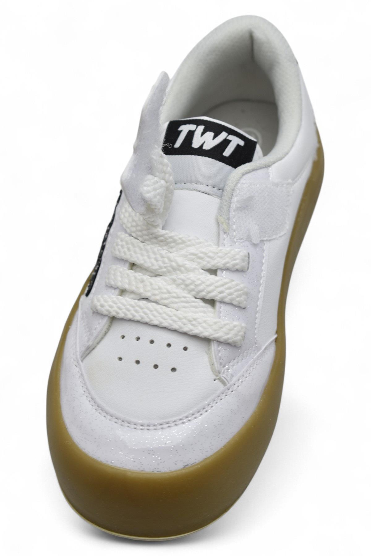 1057 Rahat Taban Çocuk Spor Ayakkabı Unisex Spor Ayakkabı Bağcıklı Ve Cırtlı - Görsel 4