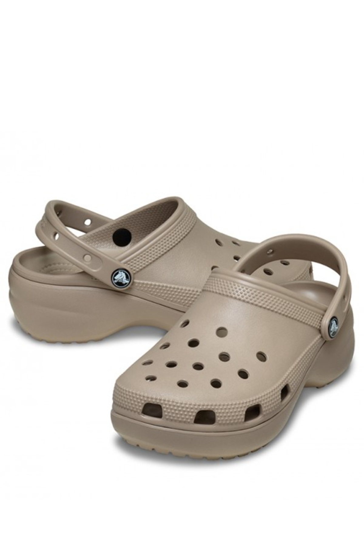 Classic Platform Clog Kadın Sabo Terlik Taupe - Görsel 4