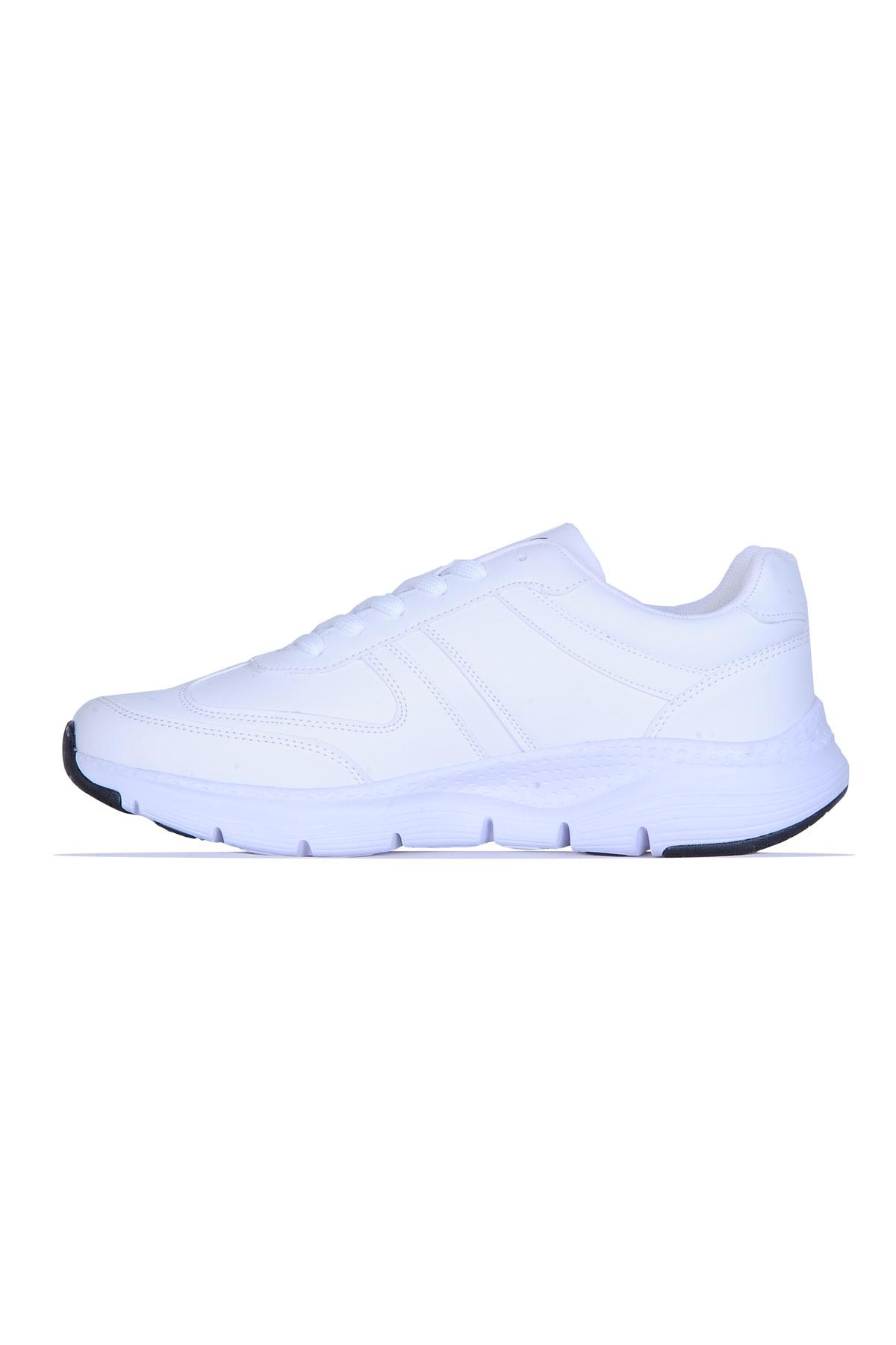 23201-M Beyaz Büyük Numara Erkek Sneaker Ayakkabı - Görsel 3