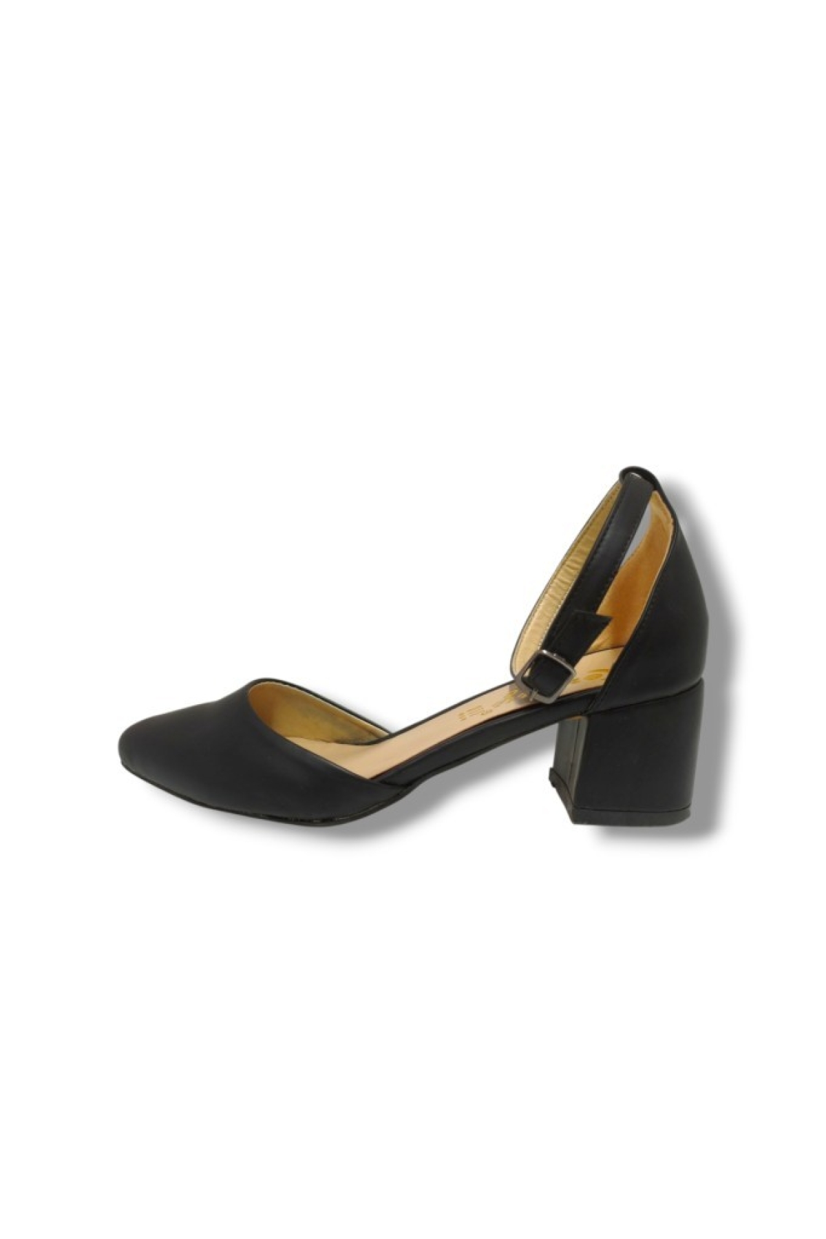 3092-20 Sıvrı Burun Bilek Bağlama Kısa Topuk Kadın Ayakkabı - Görsel 3