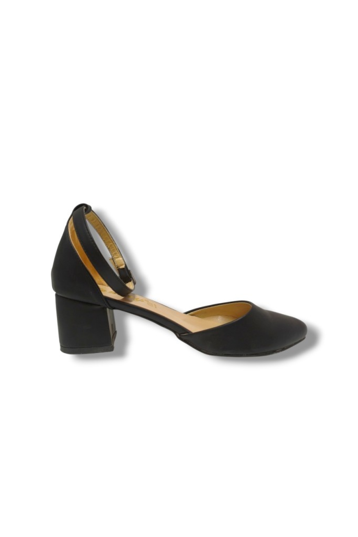 3092-20 Sıvrı Burun Bilek Bağlama Kısa Topuk Kadın Ayakkabı - Görsel 4
