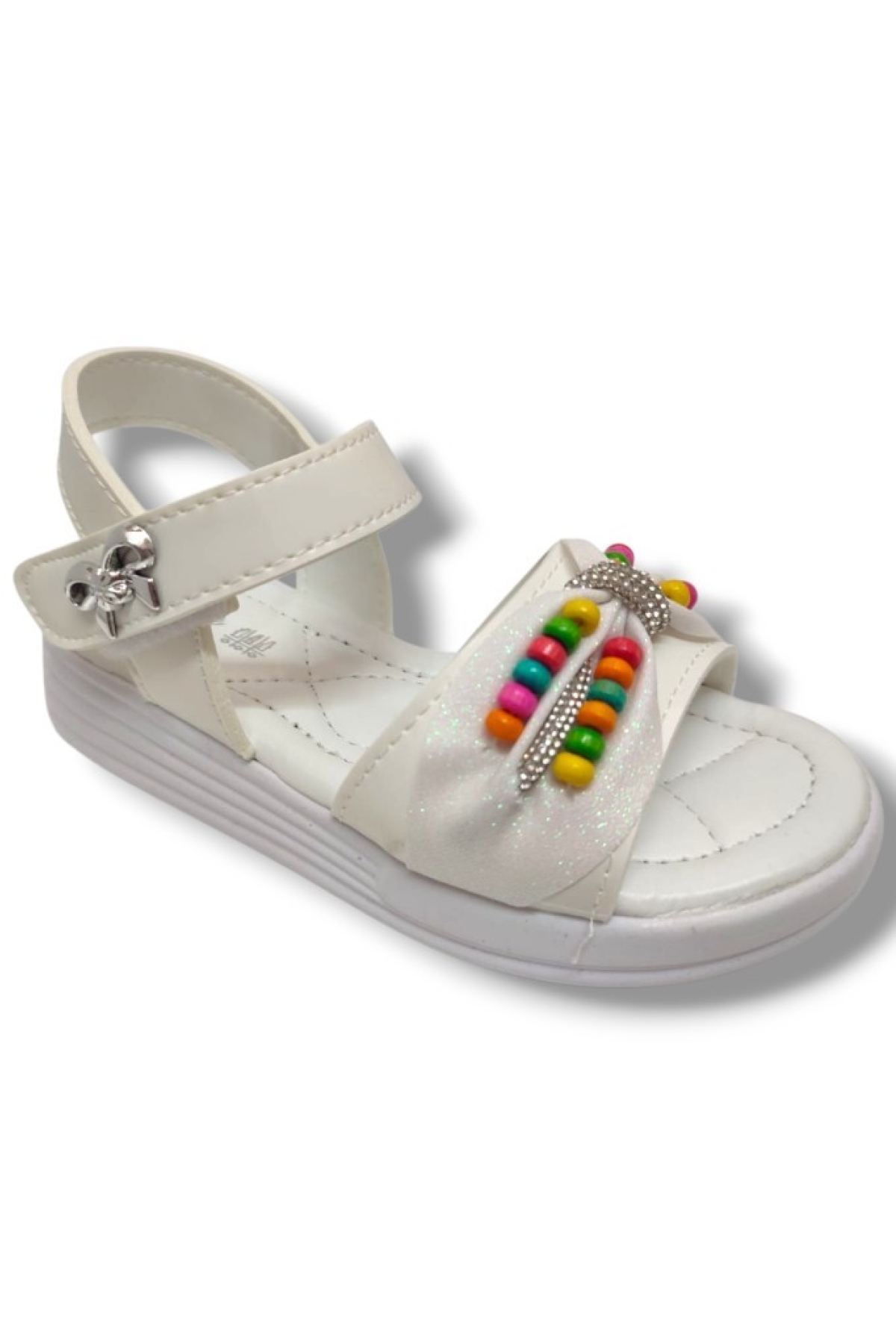 1809-25 Boncuk Taşli Anatomik Kız Çocuk Sandalet 31-35 - Görsel 2