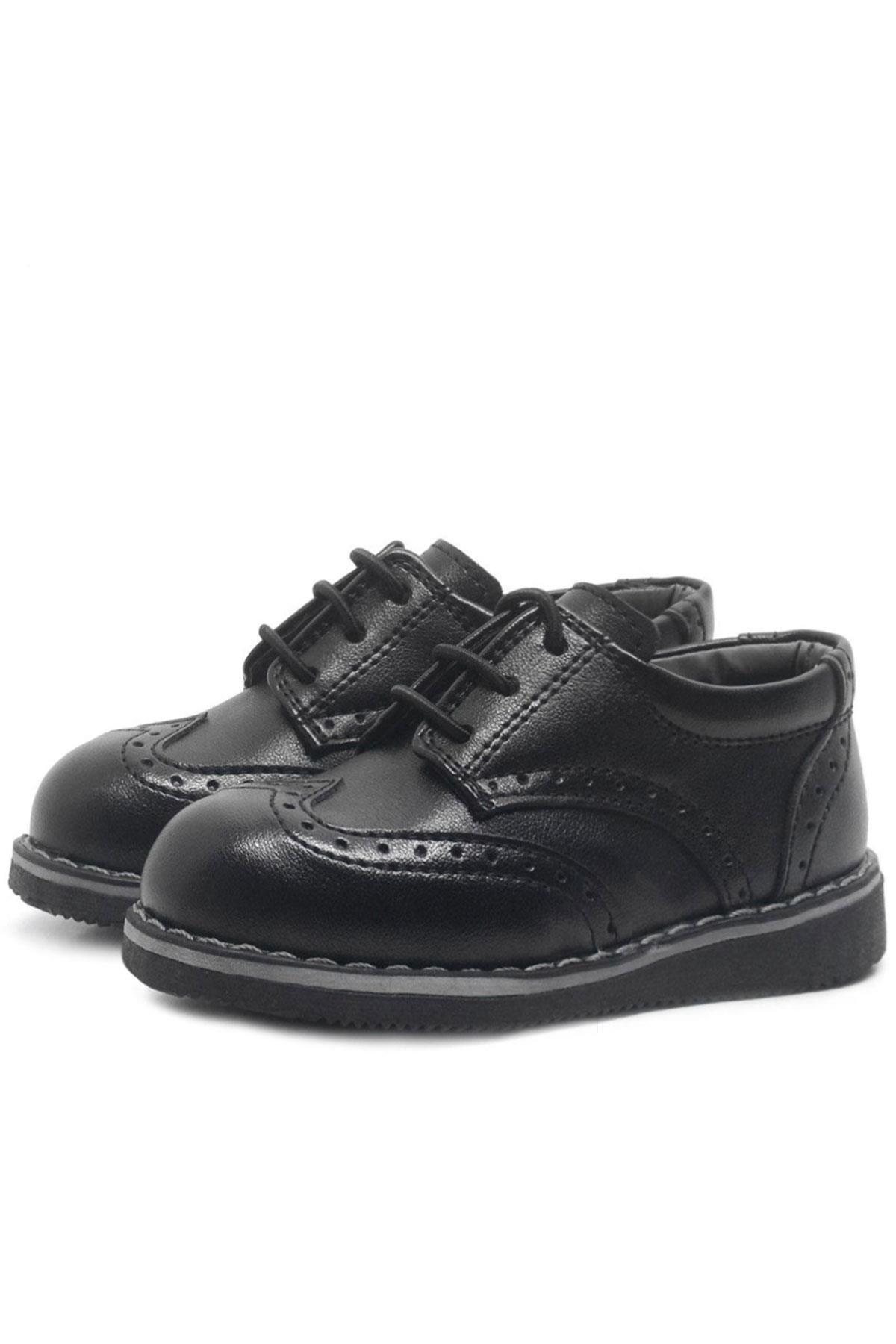 Hidra Siyah Mat Erkek Bebek Kreş Ayakkabı - Görsel 4