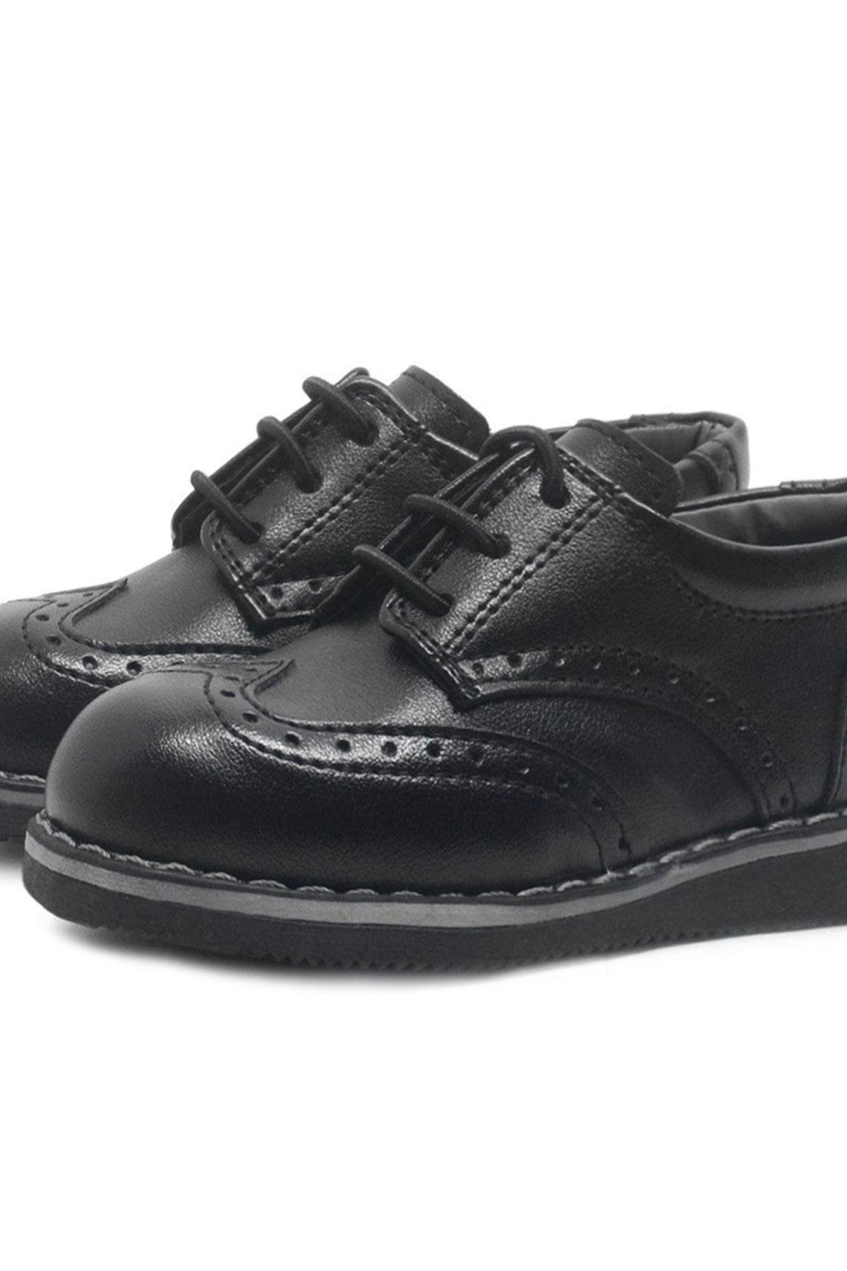 Hidra Siyah Mat Erkek Bebek Kreş Ayakkabı - Görsel 7