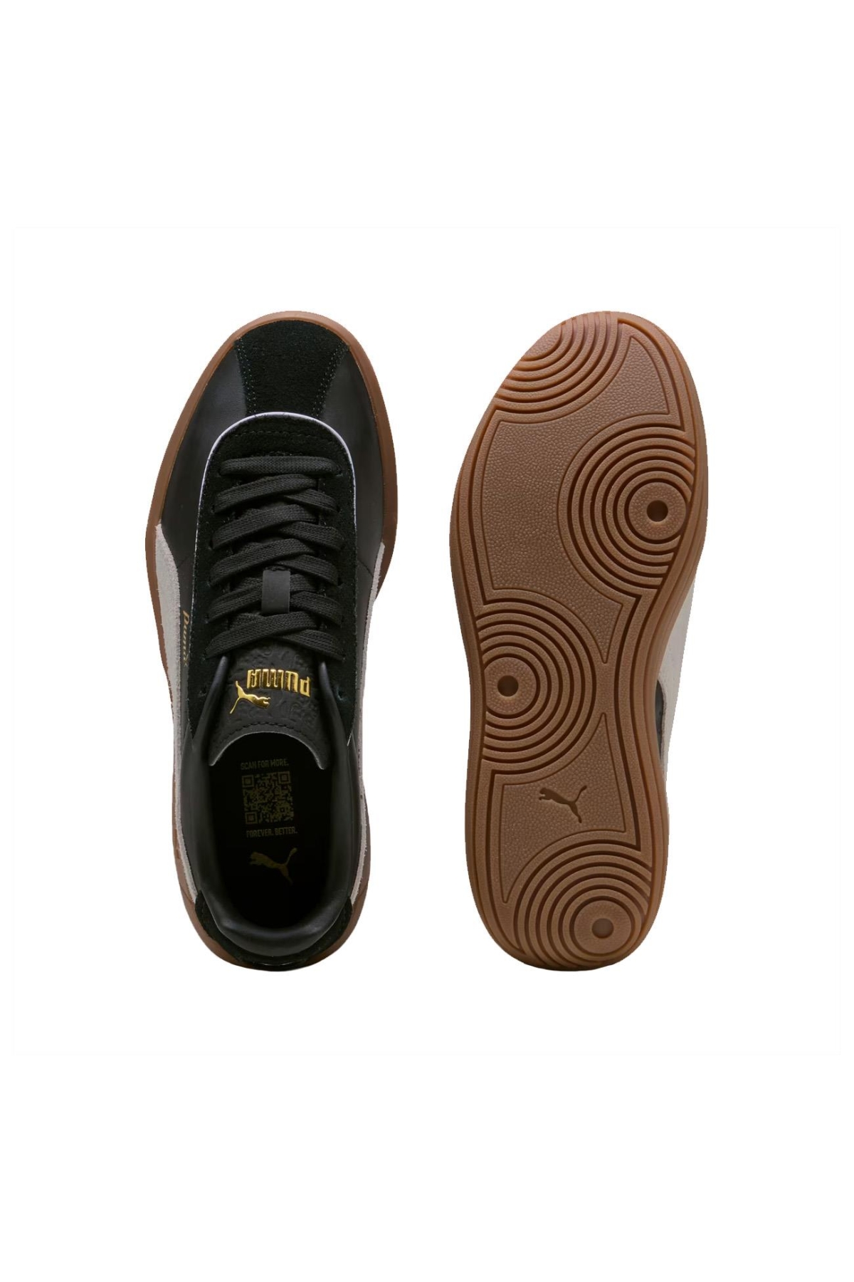 400364 Club Klassika Spor Ayakkabı Siyah-Beyaz - Görsel 6