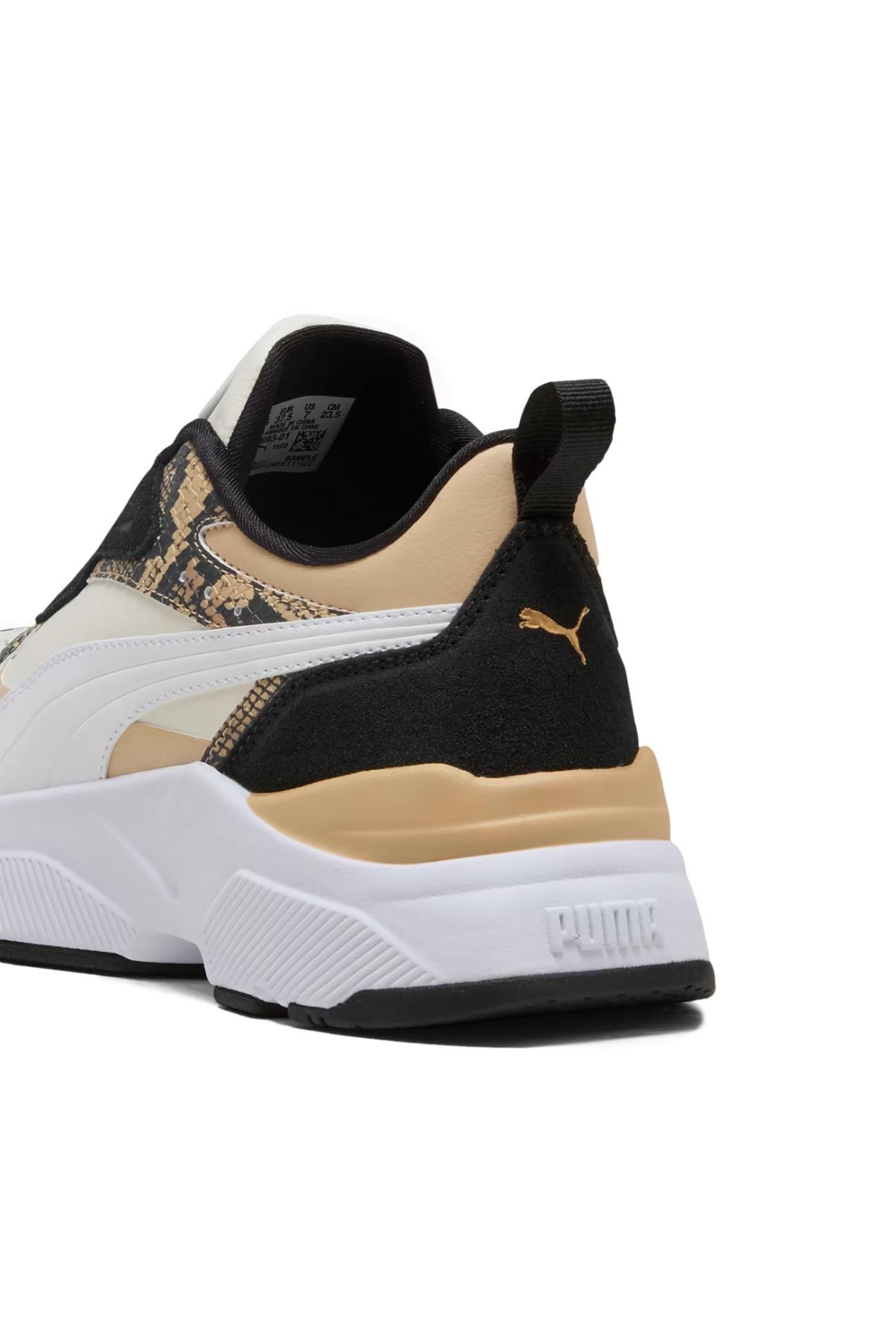 400693 Cassia Snake Chic Spor Ayakkabı Krem - Görsel 5