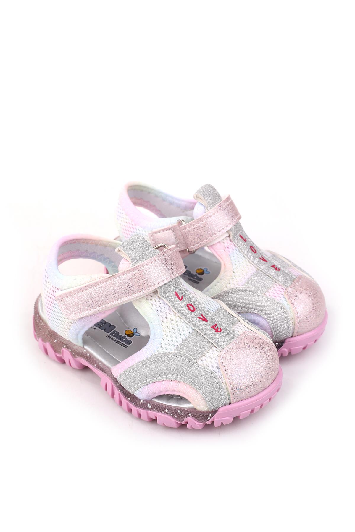 - Arzn 4835 Kız Bebek Ortopedik Rahat Taban Sandalet - Görsel 2