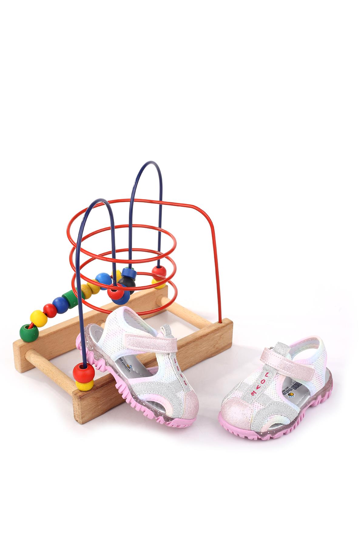 - Arzn 4835 Kız Bebek Ortopedik Rahat Taban Sandalet - Görsel 3