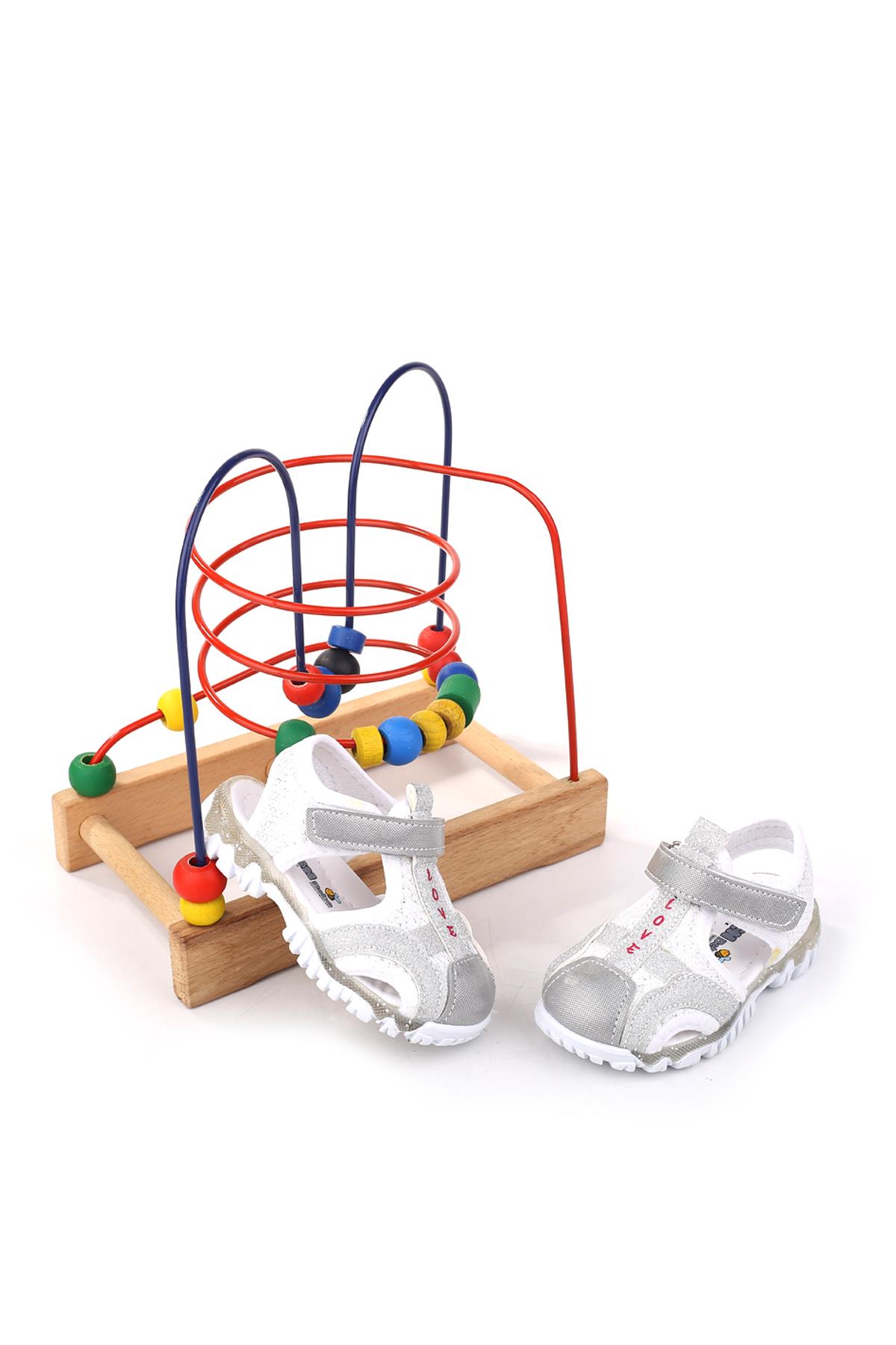 - Arzn 4835 Kız Bebek Ortopedik Rahat Taban Sandalet - Görsel 3