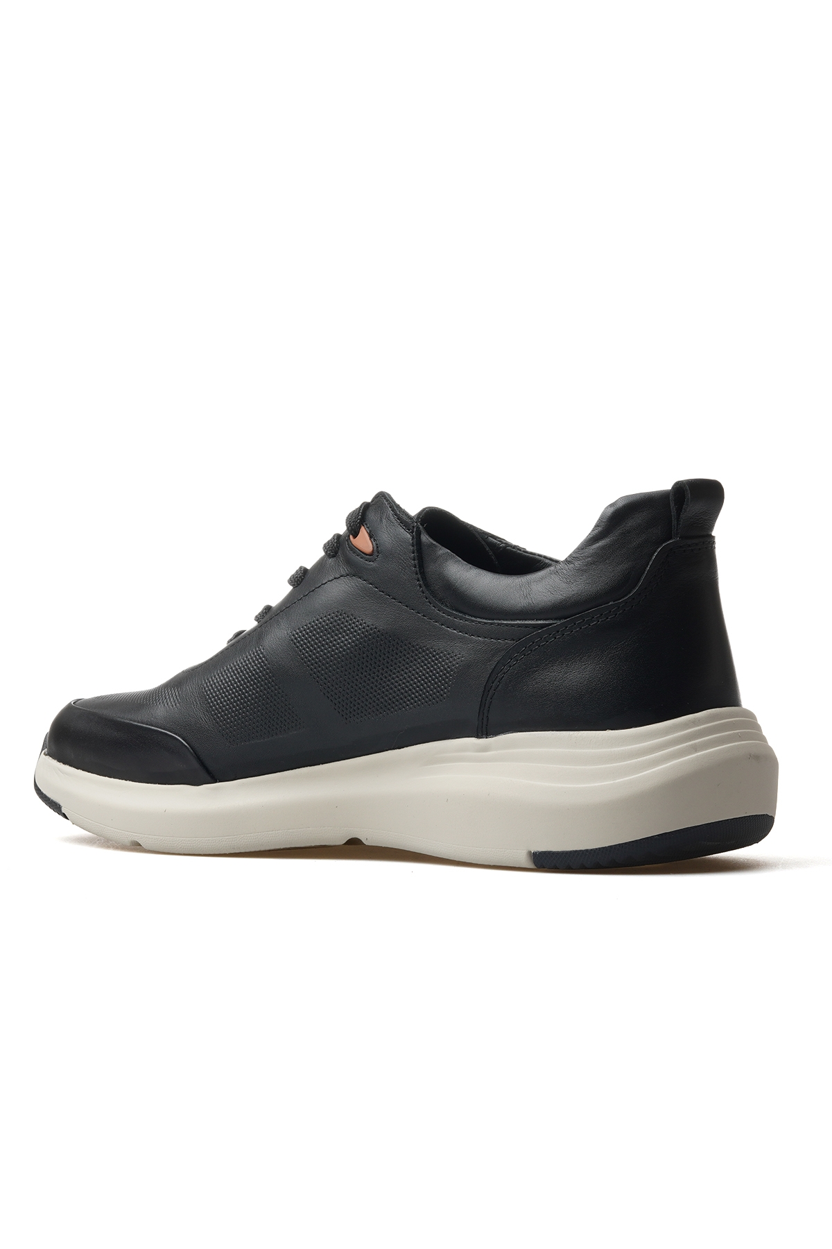 Erkek Hakiki Deri Casual Ayakkabı 25y 21114 M Siyah - Görsel 4