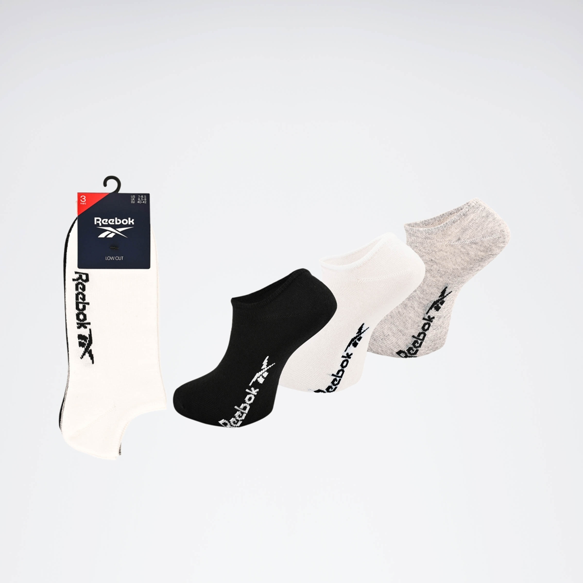 R0253 Found LowCut Beyaz Unisex Çorap