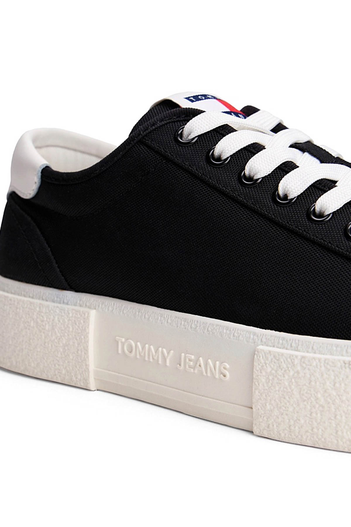 Tommy Hilfiger TJW FLATFORM CANVAS SNEAK Siyah Kadın Sneaker - Görsel 4