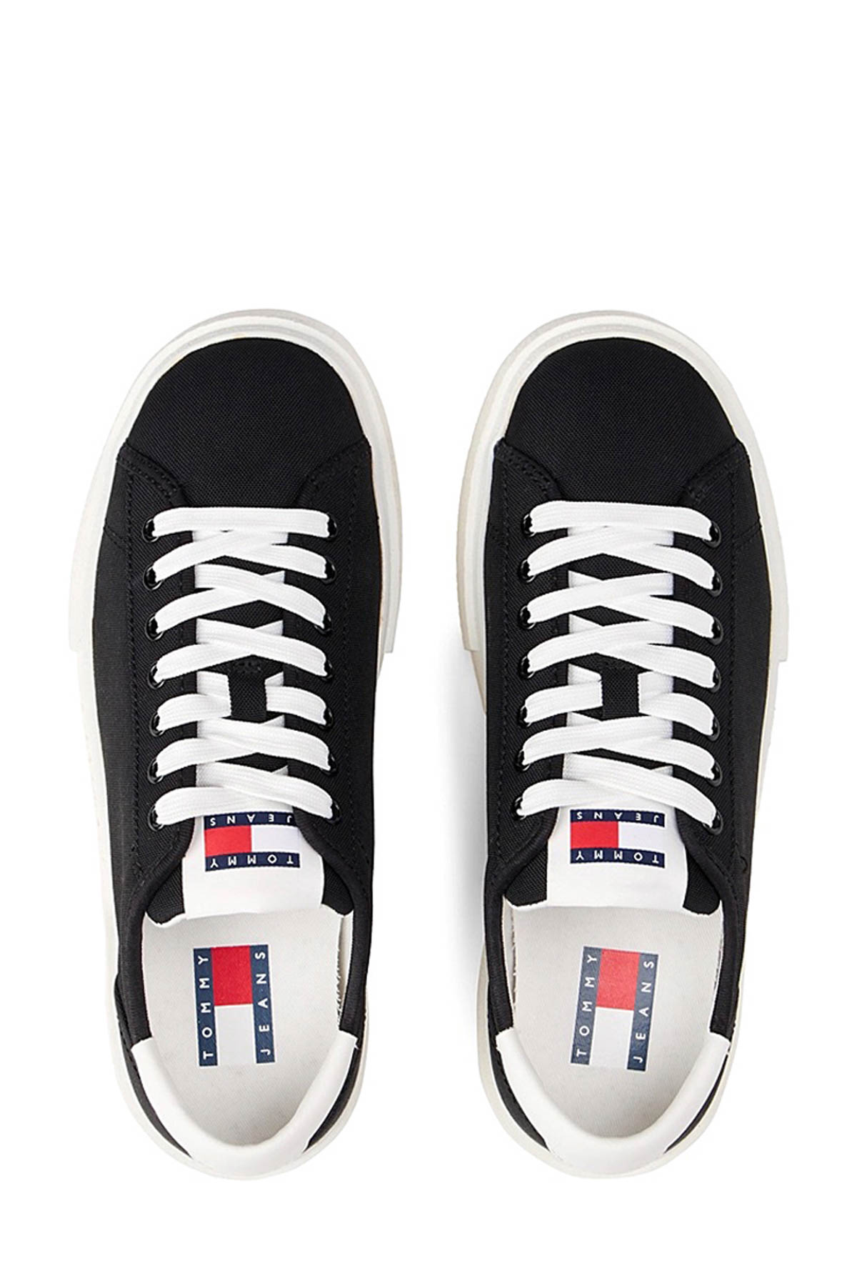 Tommy Hilfiger TJW FLATFORM CANVAS SNEAK Siyah Kadın Sneaker - Görsel 6