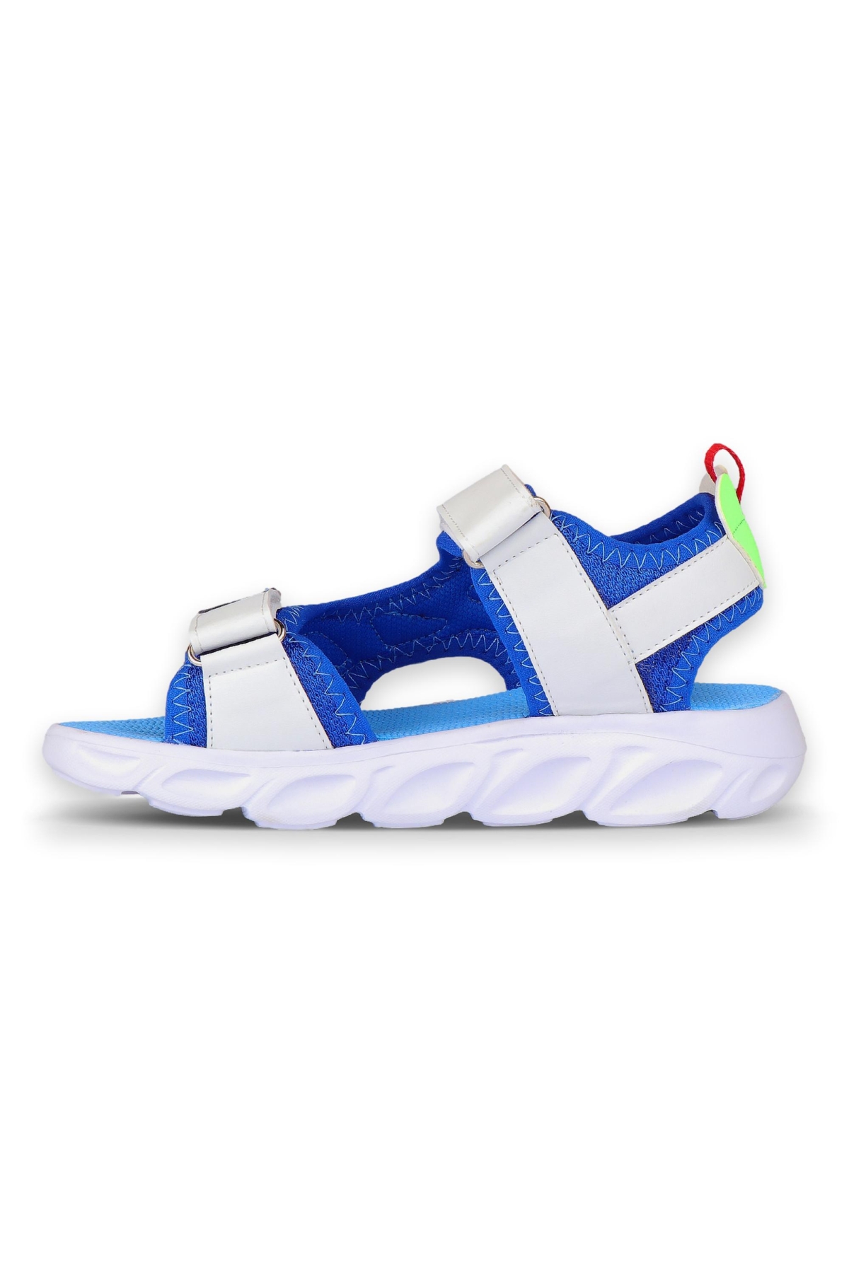 321.B24Y204 Hilda Bebe Işılklı Mavi Erkek Çocuk Sandalet - Görsel 3