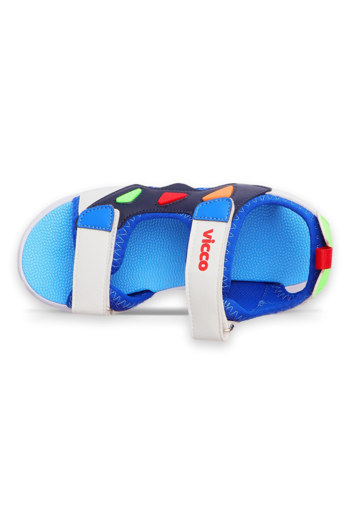 321.B24Y204 Hilda Bebe Işılklı Mavi Erkek Çocuk Sandalet - Görsel 4