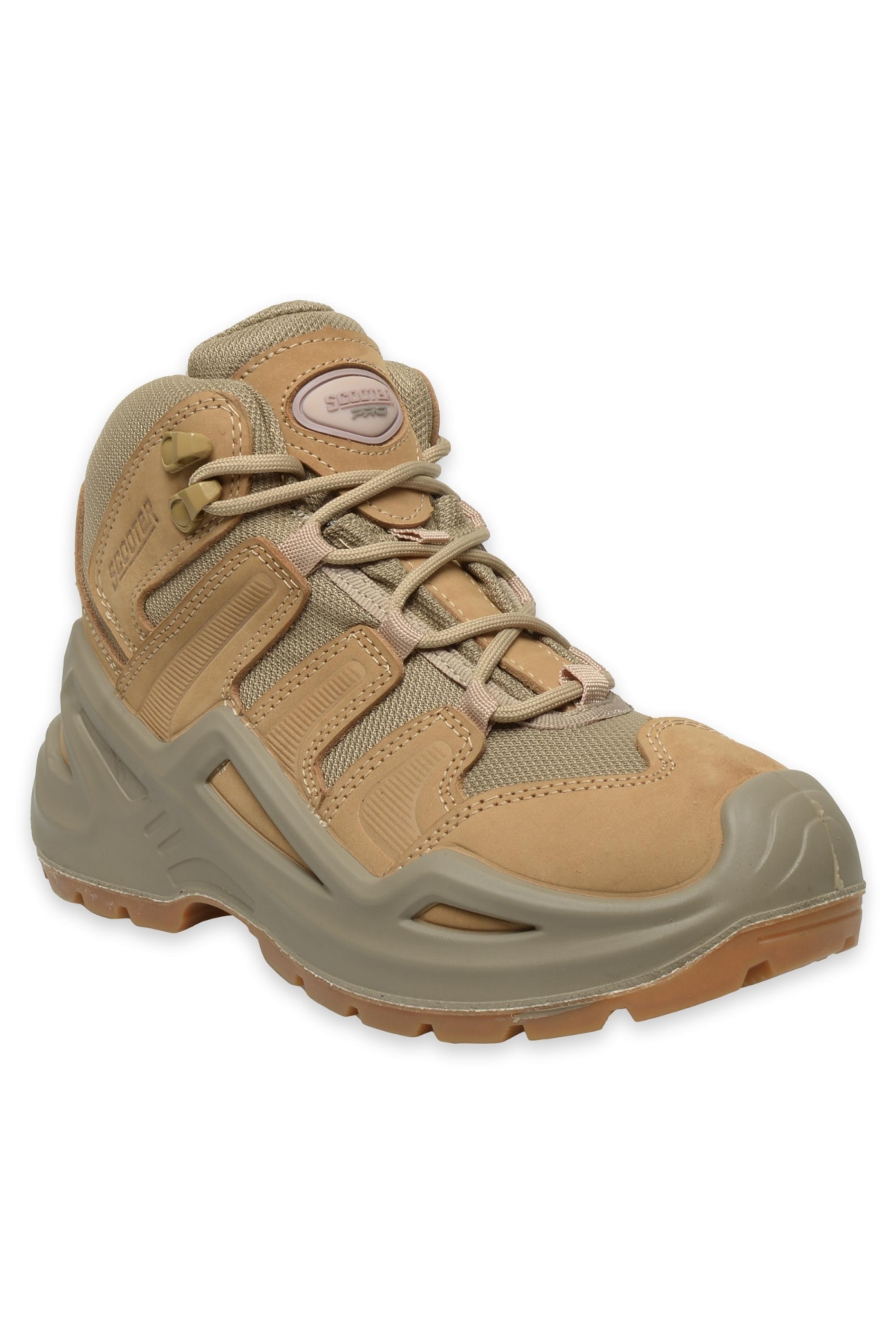 3102G Combat Deri Postal Bej Unisex Bot - Görsel 2