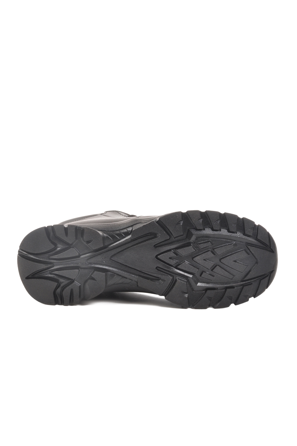 Siyah Hakiki Deri Fermuarlı Bağcık Detaylı Kadın Düz Bot - Görsel 6