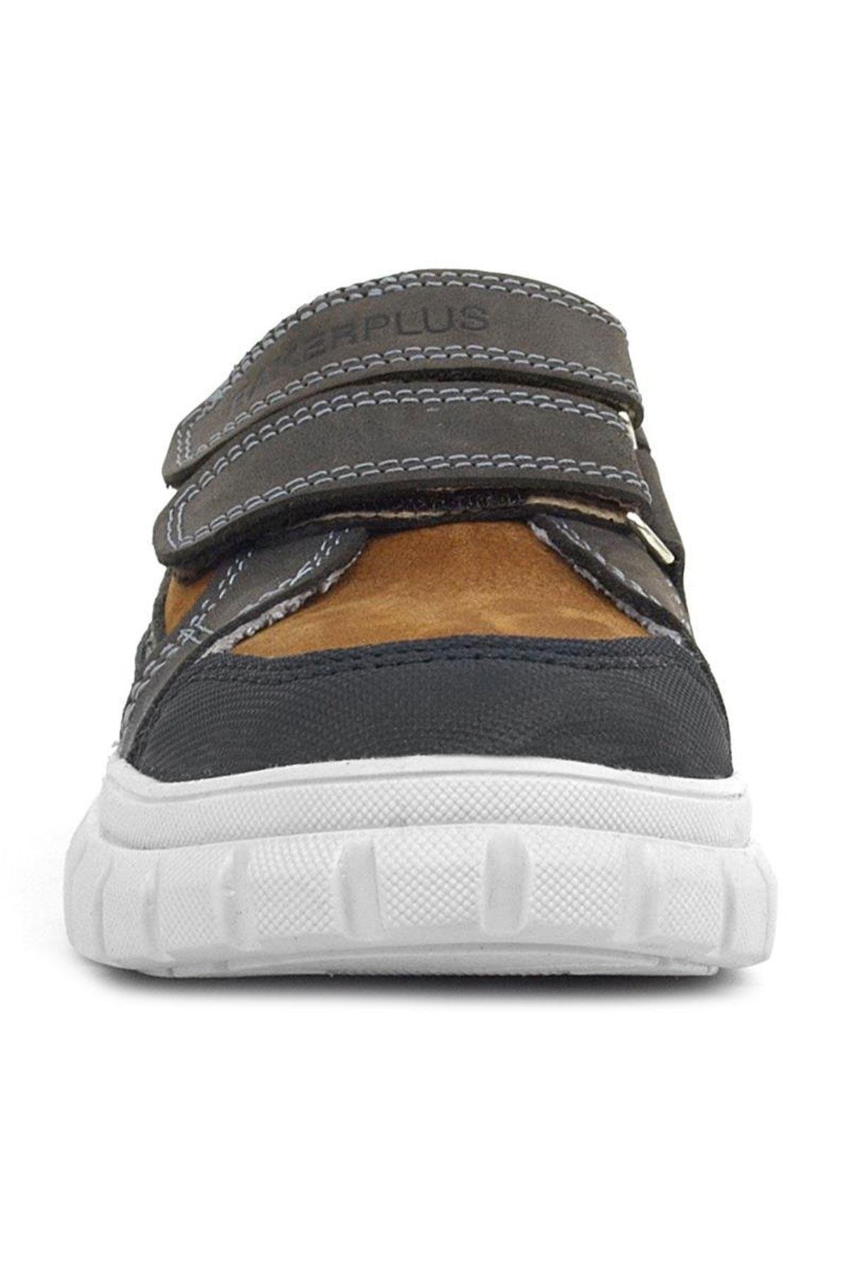 Hakiki Deri Taba Cırtlı Çocuk Günlük Spor Okul Ayakkabı - Görsel 4