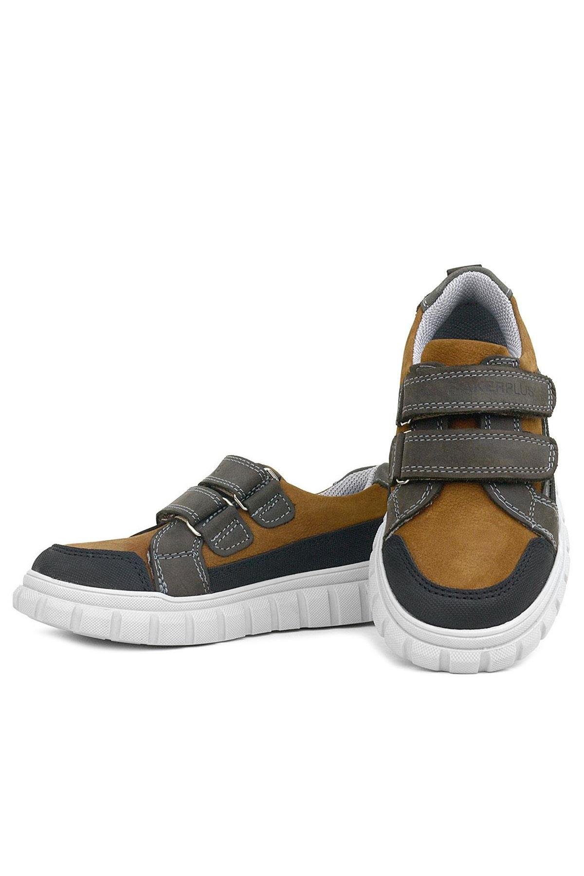 Hakiki Deri Taba Cırtlı Çocuk Günlük Spor Okul Ayakkabı - Görsel 8
