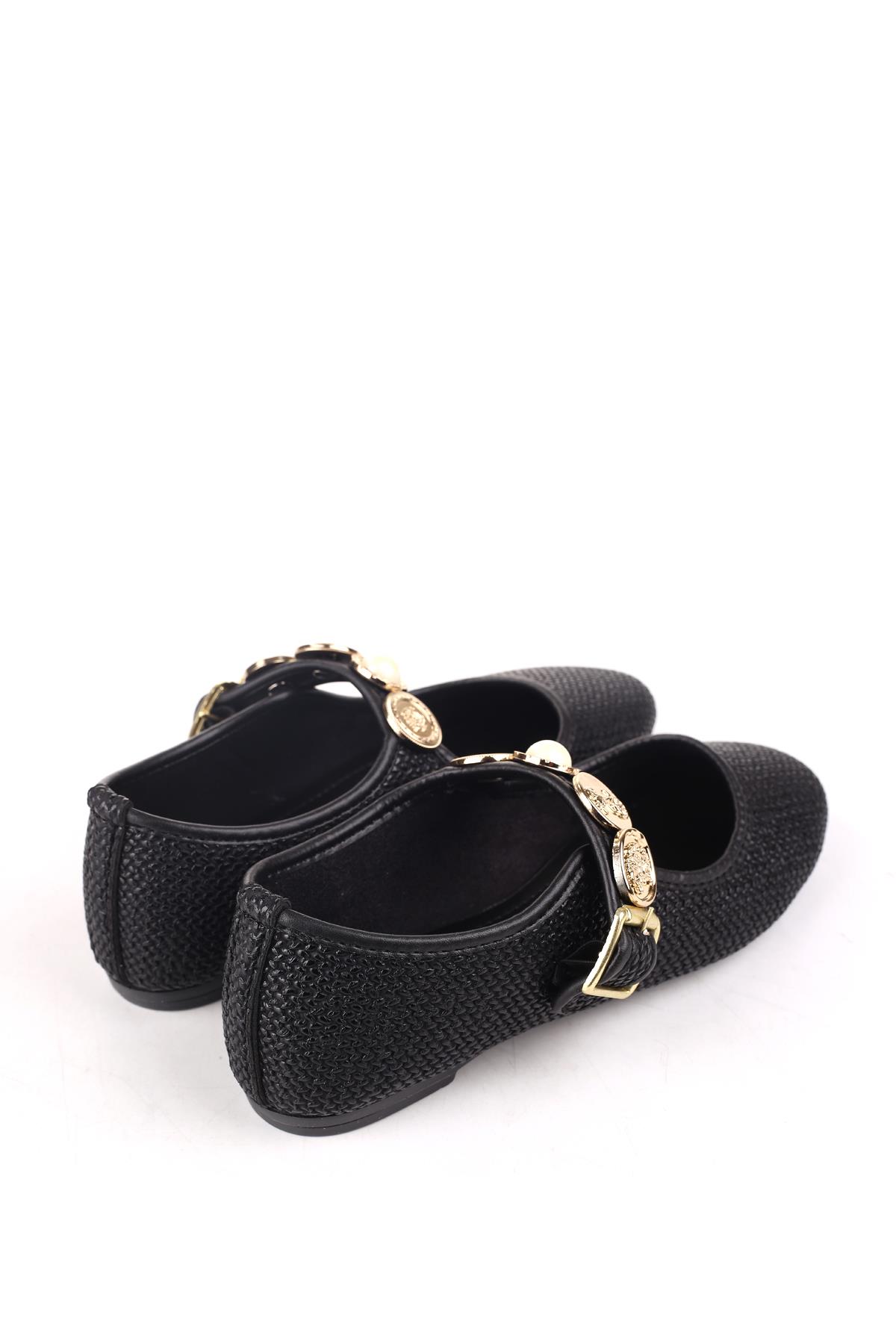 4709 Rahat Taban Broş Detaylı Kadın Babet Ayakkabı - Görsel 6