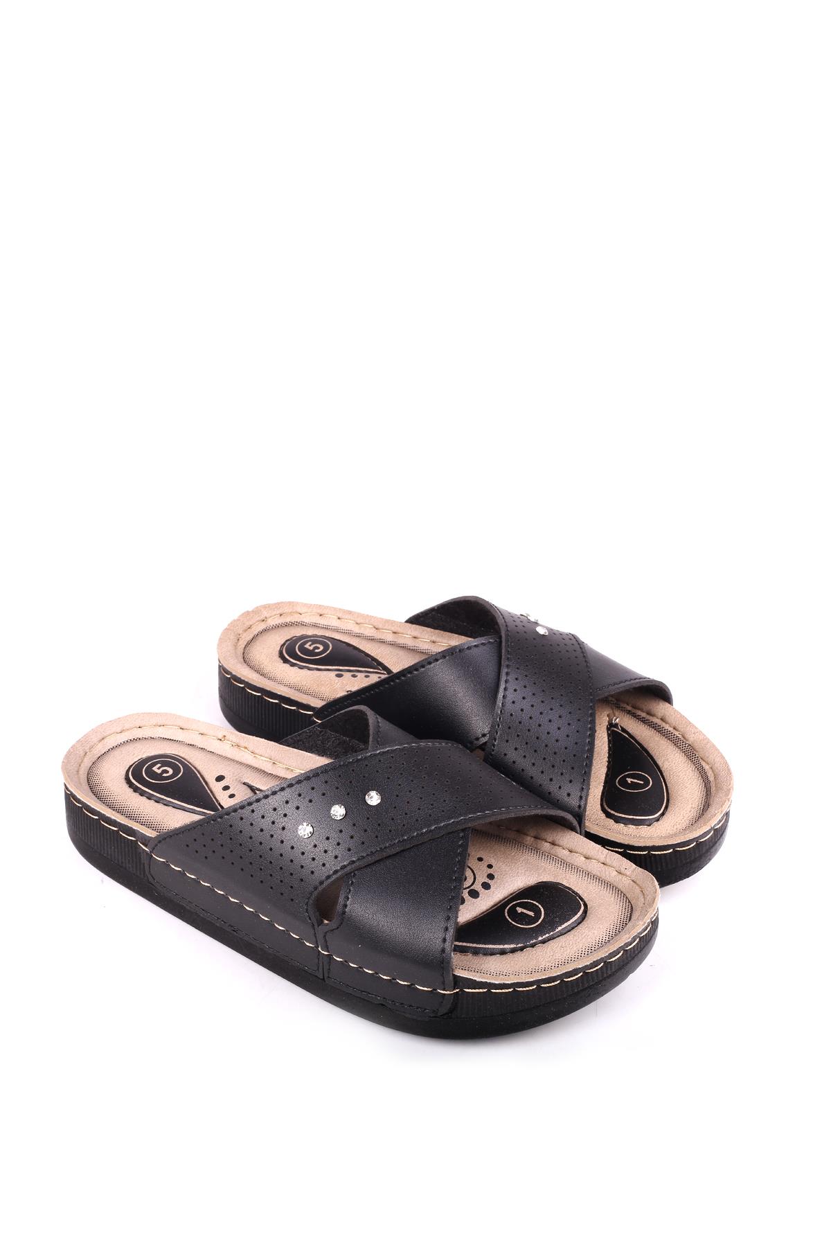 4871 Hera Kadın Ortopedik Rahat Taban Günlük Terlik - Görsel 2