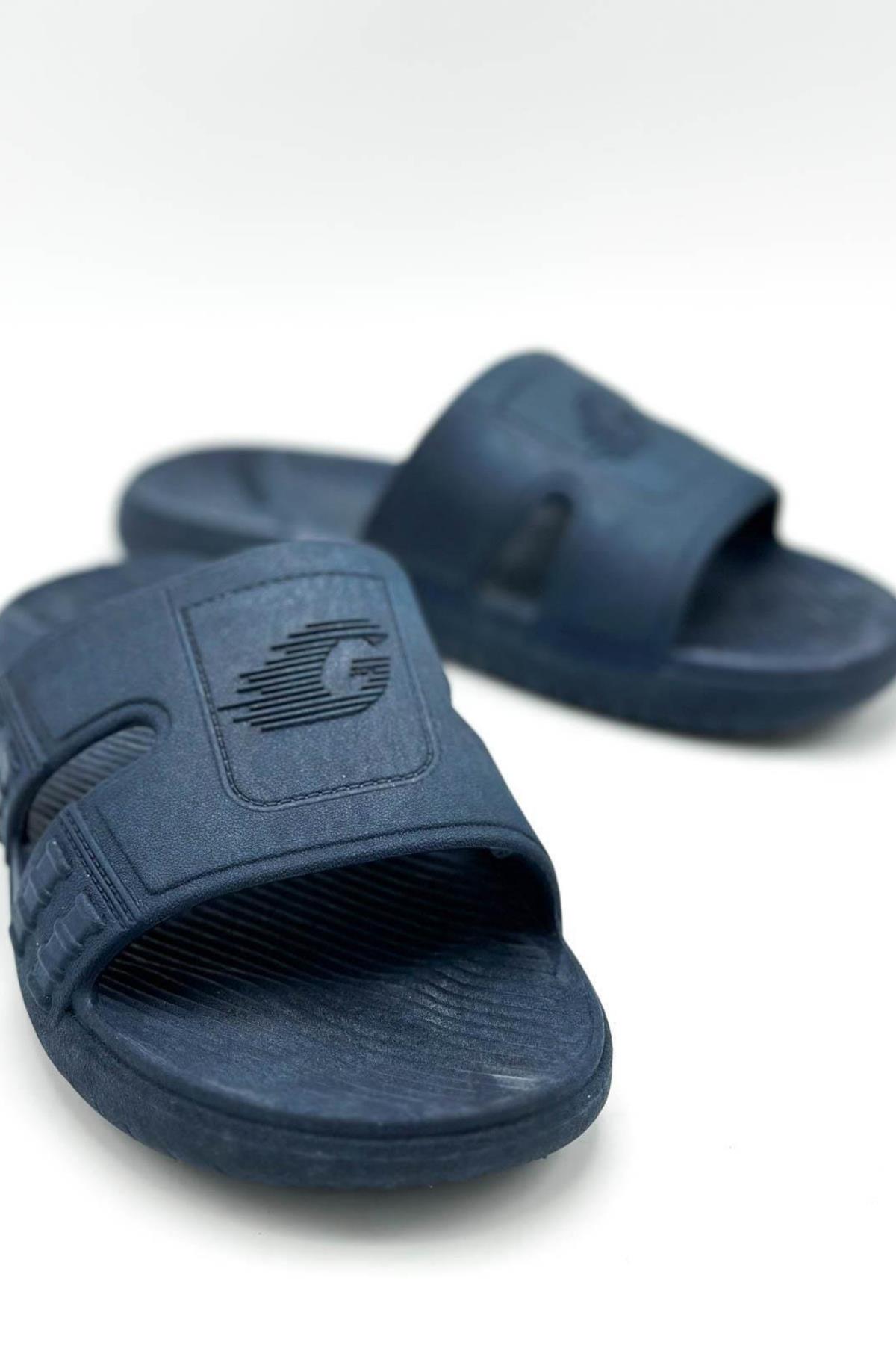 14994 Erkek Kaydırmaz Deniz Plaj Havuz Banyo Günlük Terlik - Görsel 3