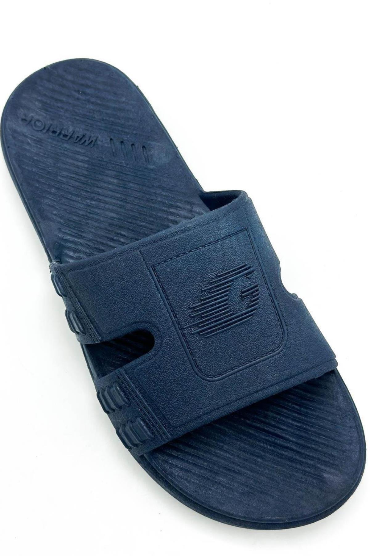 14994 Erkek Kaydırmaz Deniz Plaj Havuz Banyo Günlük Terlik - Görsel 4