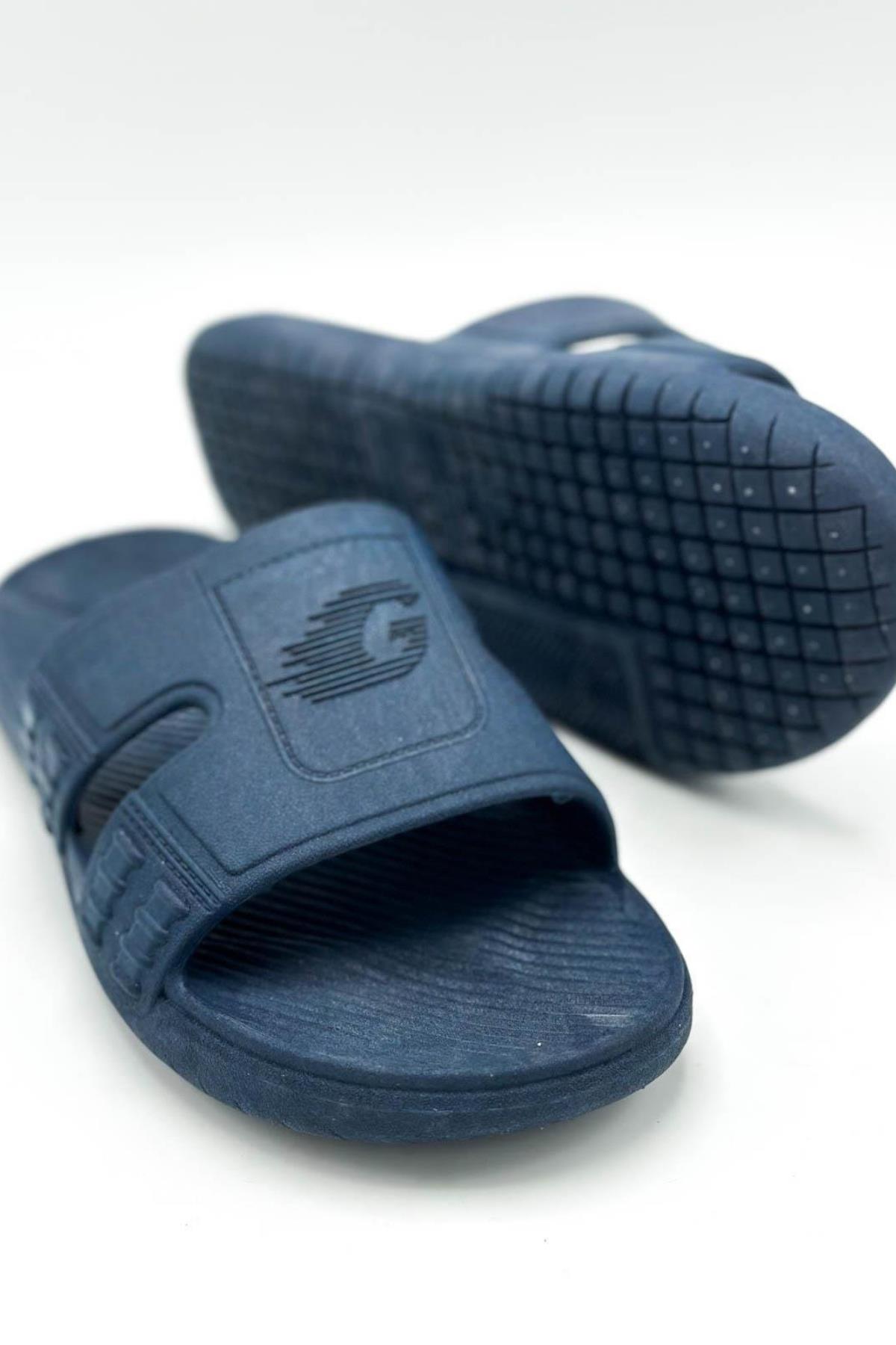 14994 Erkek Kaydırmaz Deniz Plaj Havuz Banyo Günlük Terlik - Görsel 6