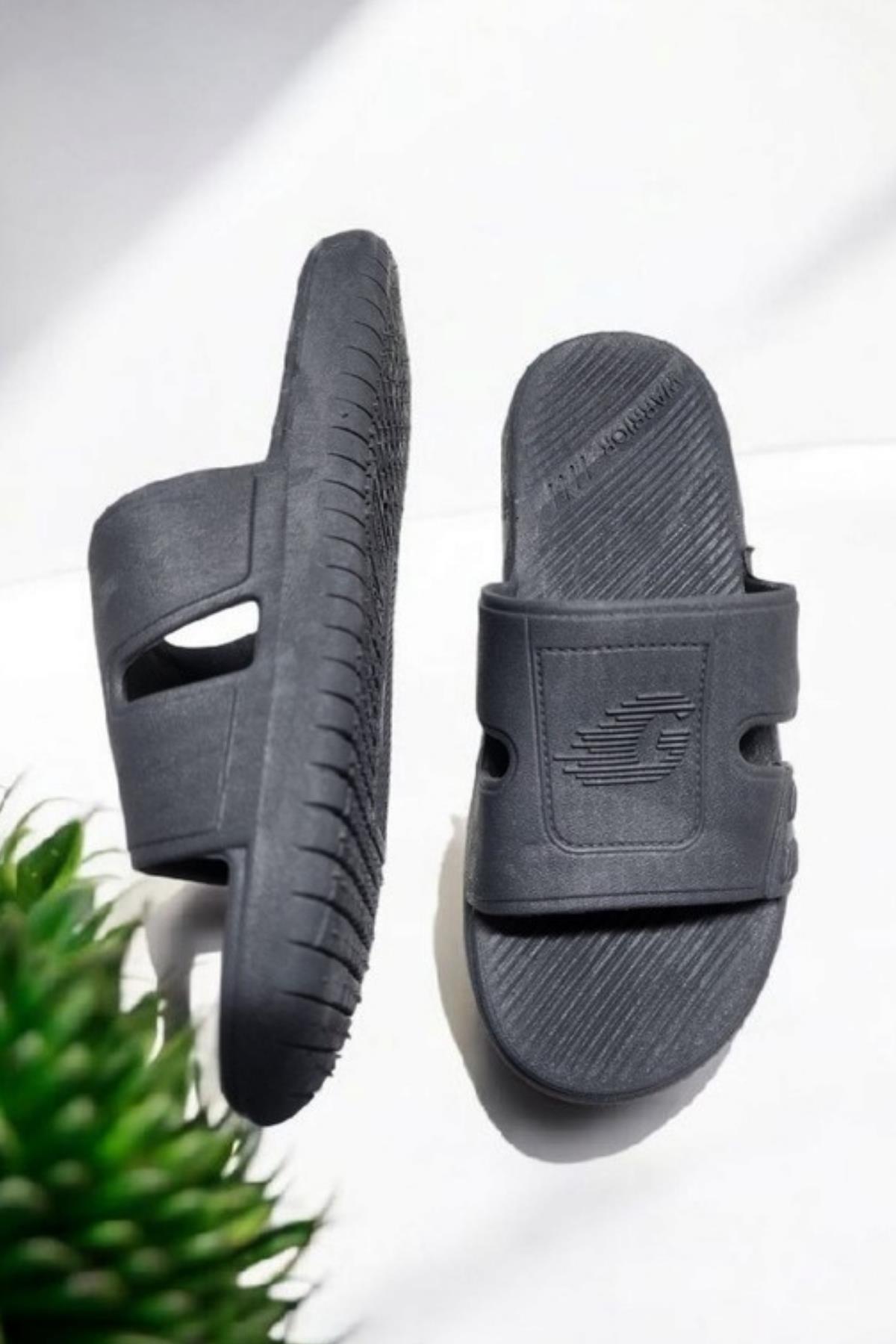 14994 Erkek Kaydırmaz Deniz Plaj Havuz Banyo Günlük Terlik - Görsel 4