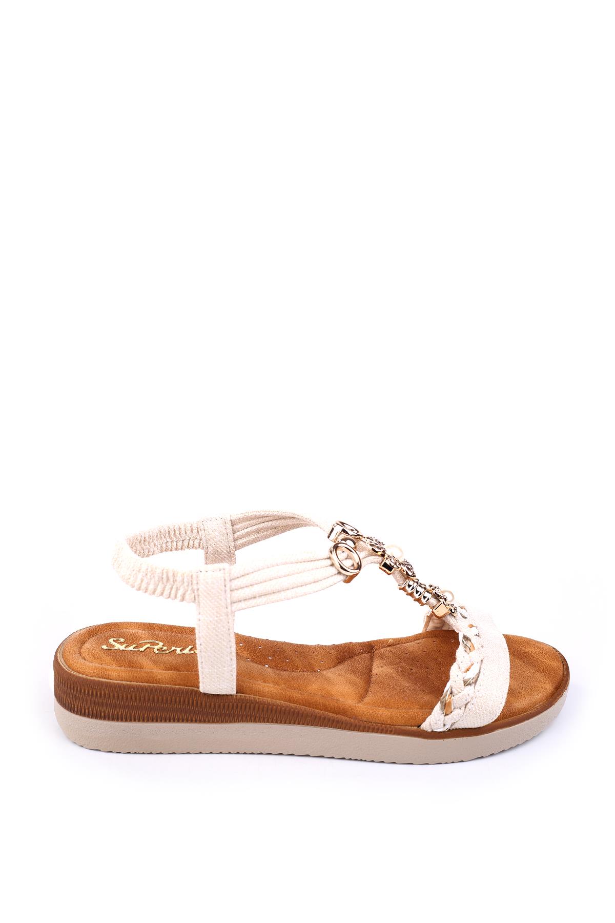 361 Kadın Günlük Anatomik Rahat Taban Sandalet - Görsel 3