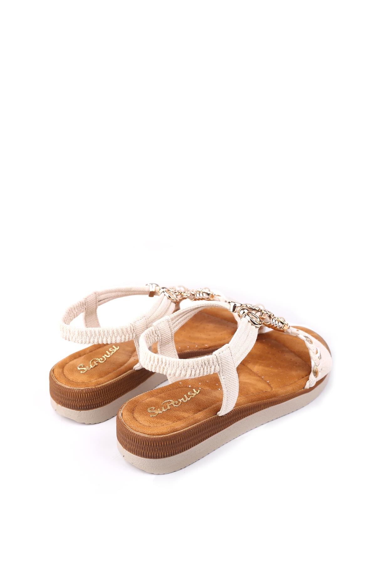 361 Kadın Günlük Anatomik Rahat Taban Sandalet - Görsel 5