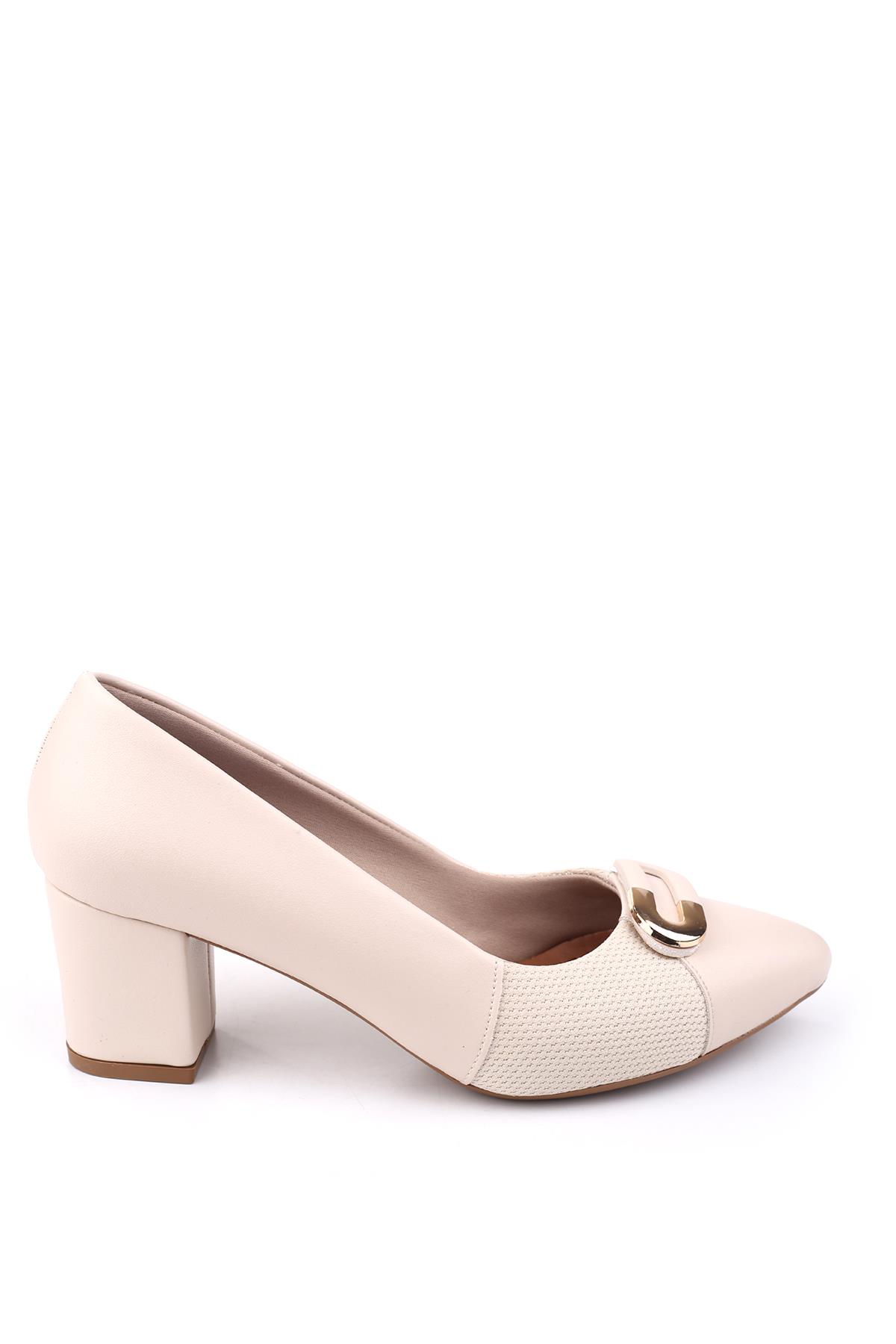 943-2 Kadın 6 Cm Kare Topuklu Rahat Ayakkabı - Görsel 3