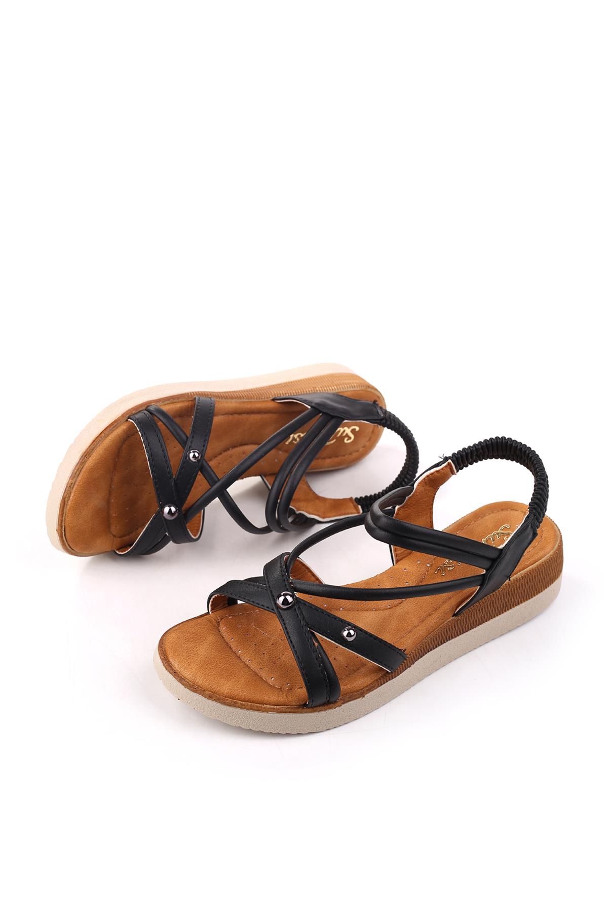 333 Kadın Günlük Anatomik Rahat Taban Sandalet - Görsel 4