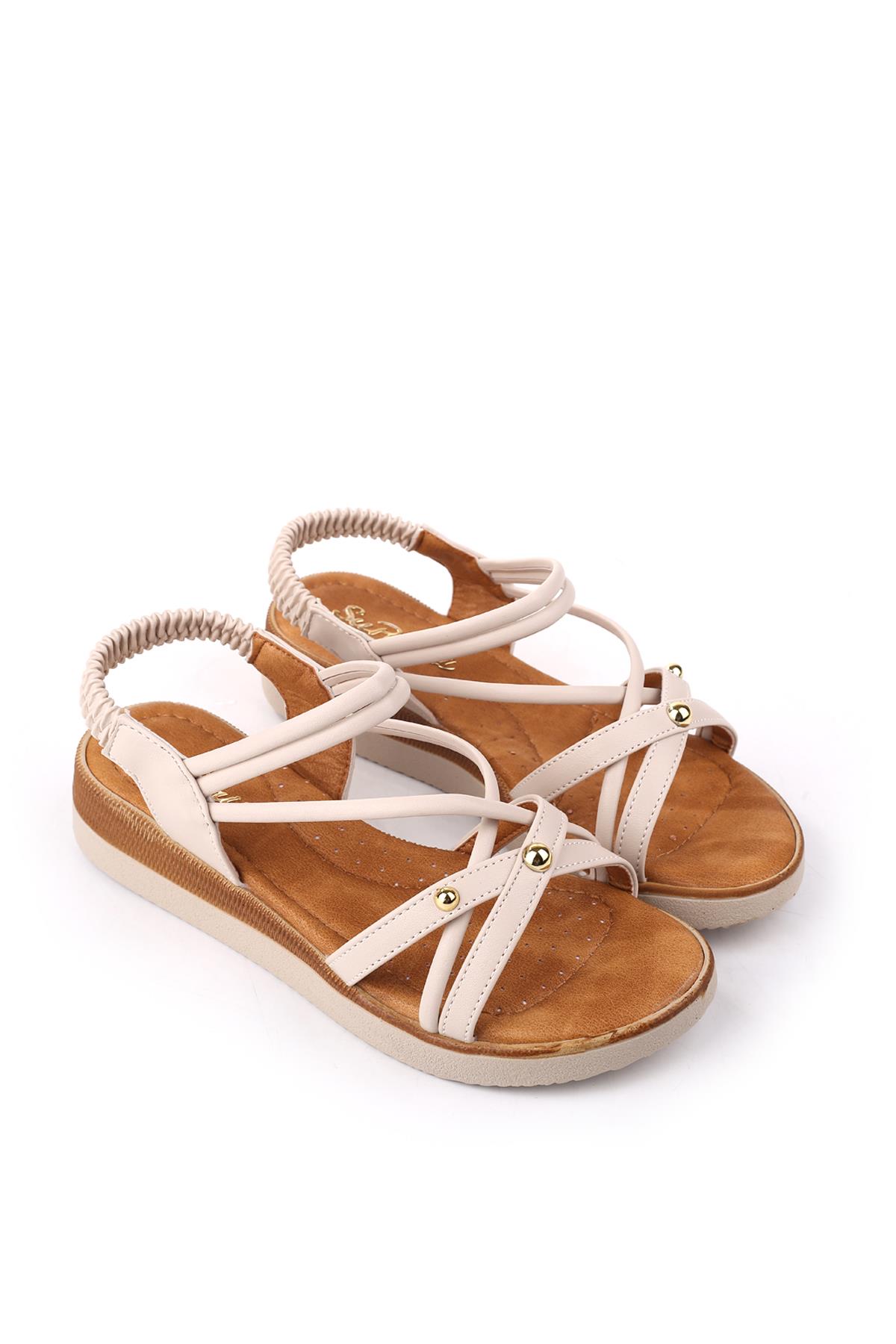 333 Kadın Günlük Anatomik Rahat Taban Sandalet - Görsel 2
