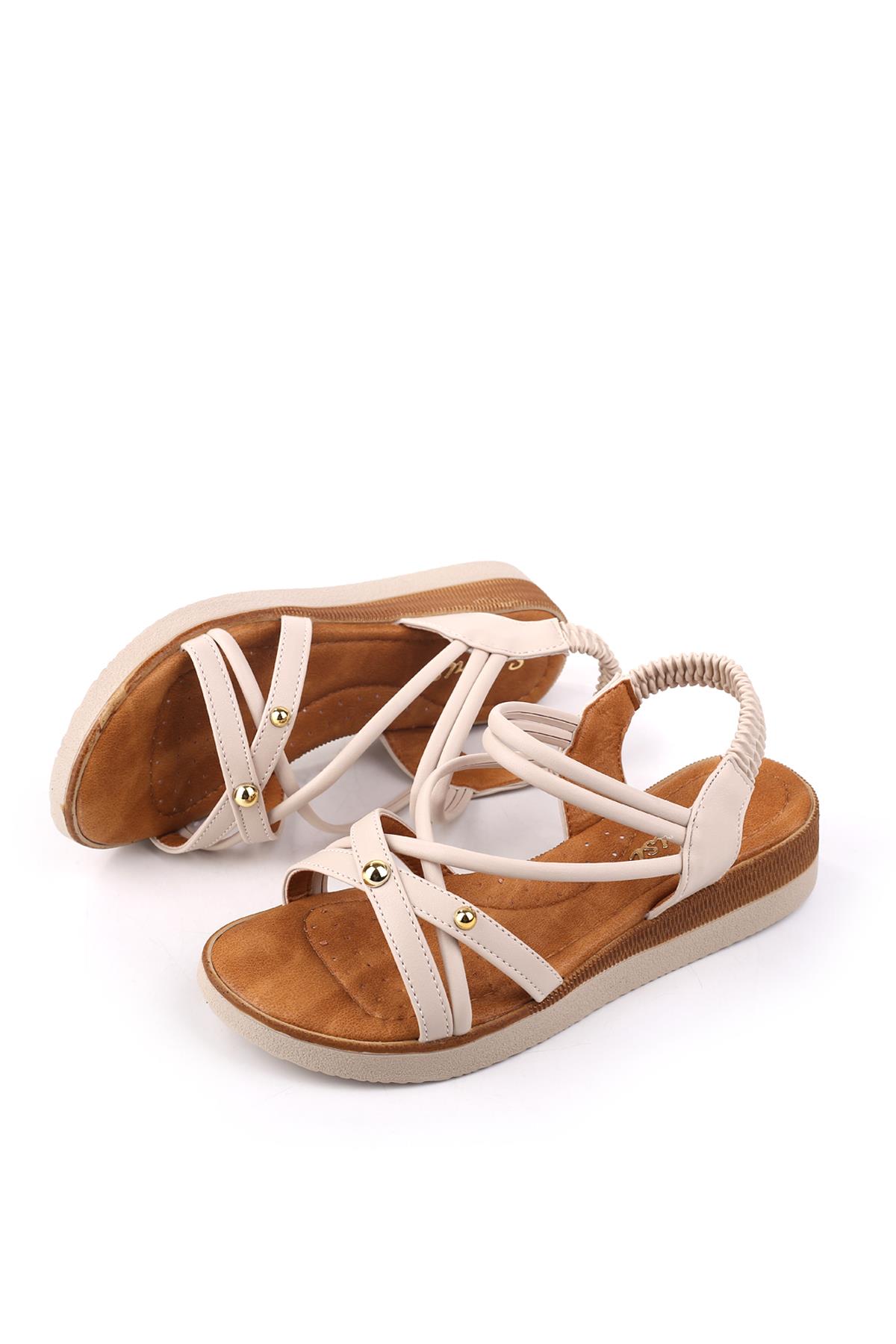 333 Kadın Günlük Anatomik Rahat Taban Sandalet - Görsel 4