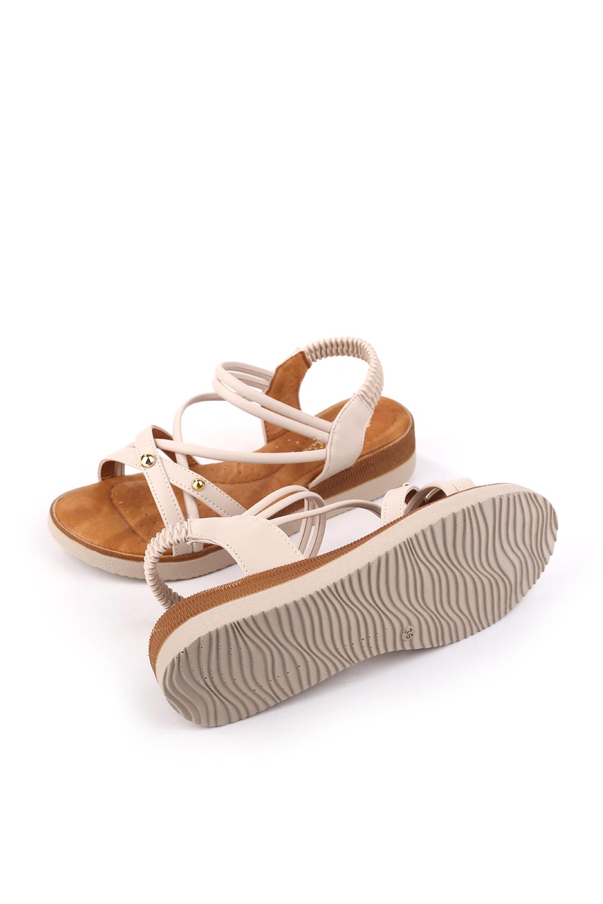 333 Kadın Günlük Anatomik Rahat Taban Sandalet - Görsel 6