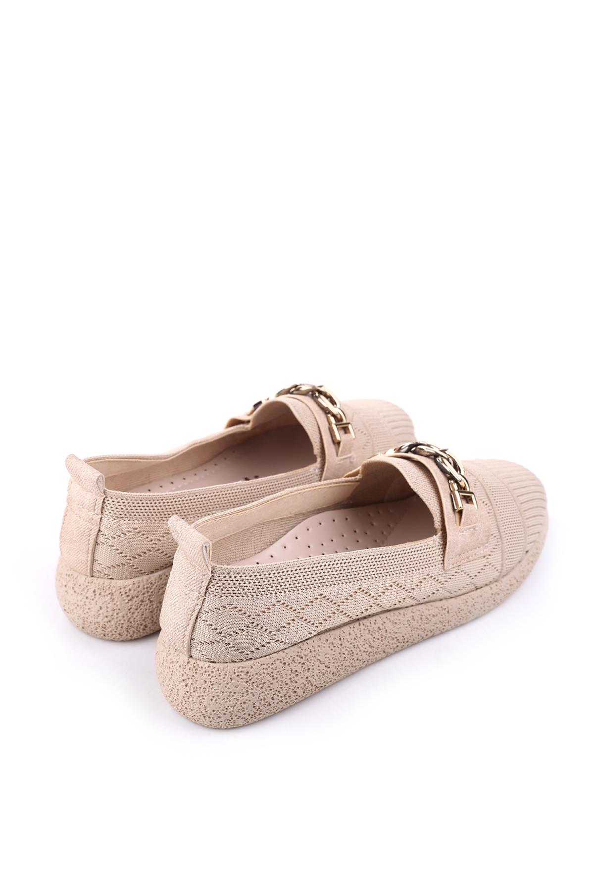 4757 Kadın Triko Örme Günlük Rahat Babet Ayakkabı - Görsel 5