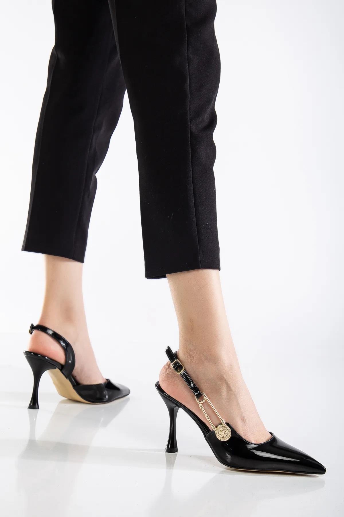 MÇ025 Kadın Klasik 8,5 Cm Topuklu Ayakkabı - Görsel 3