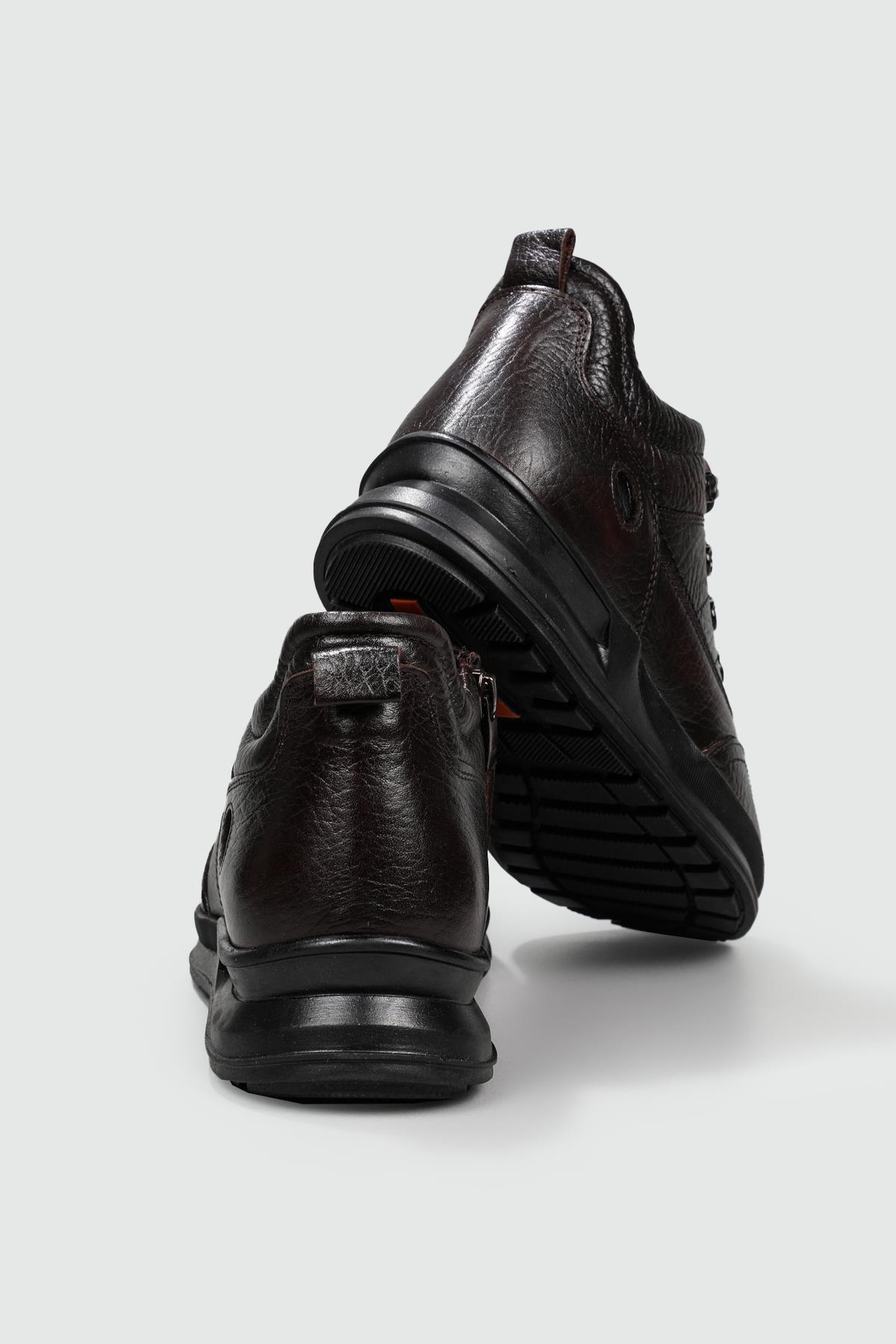4509 Termo Kaymaz Taban Hakiki Deri Erkek Bot - Görsel 4