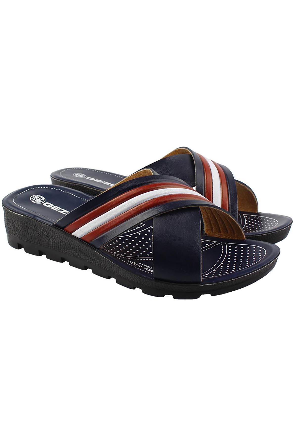 13075 Yazlık 4 Cm Topuklu Hafif Taban Günlük Kadın Terlik - Görsel 2