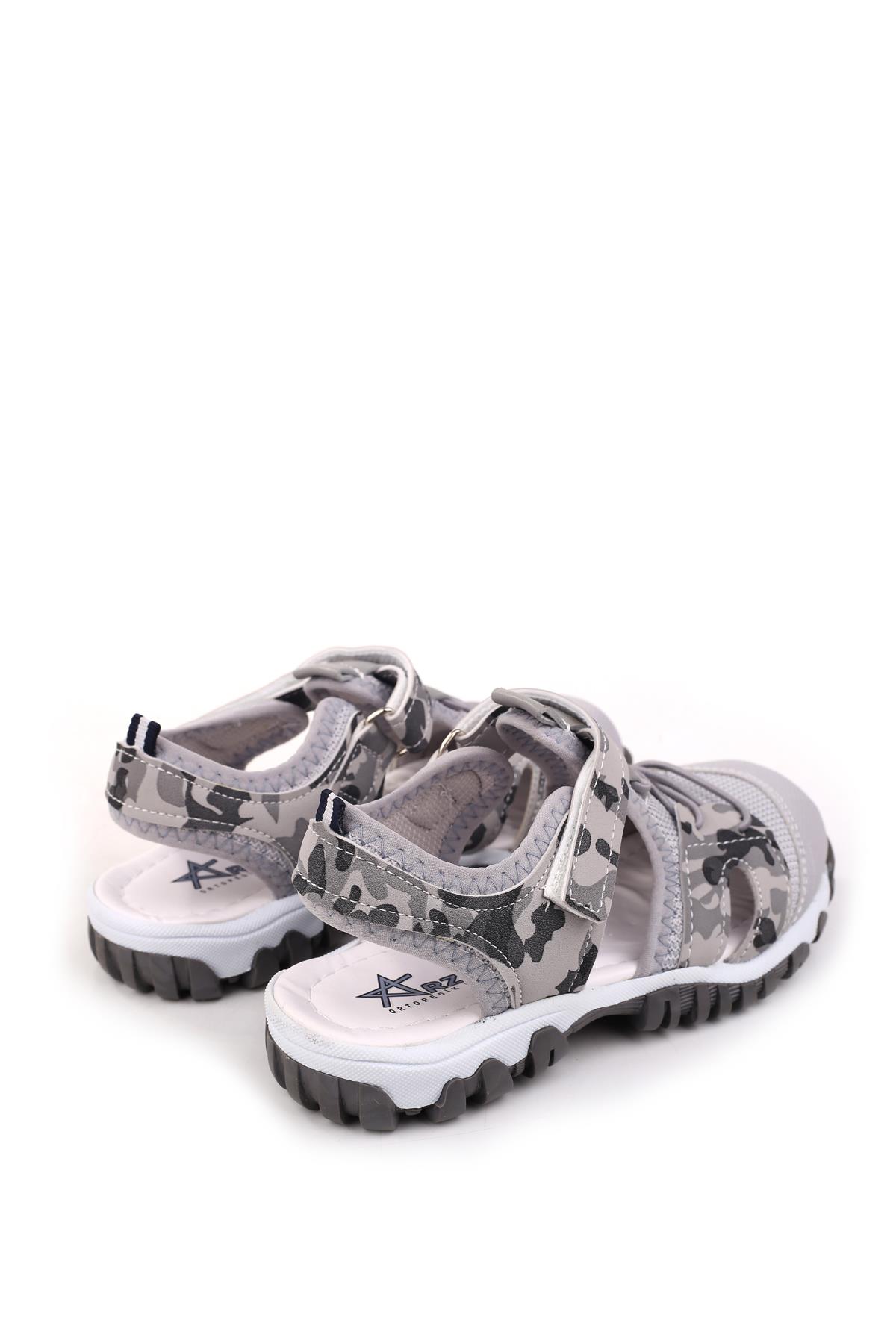 Arzn 4831 Erkek Çocuk Ortopedik Rahat Taban Sandalet - Görsel 5