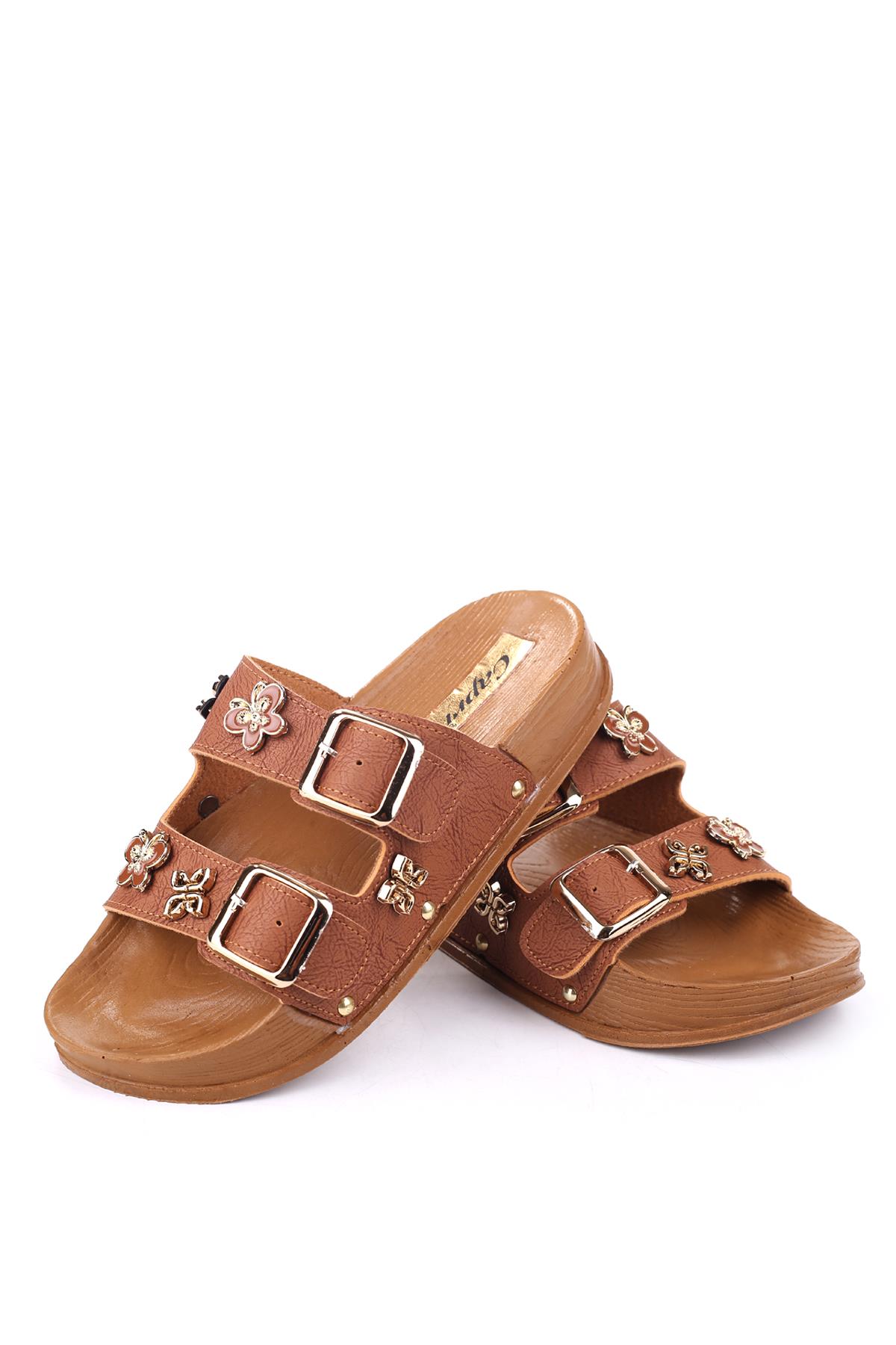 4744 Kadın Rahat Taban Ortopedik Günlük Tokalı Terlik - Görsel 4