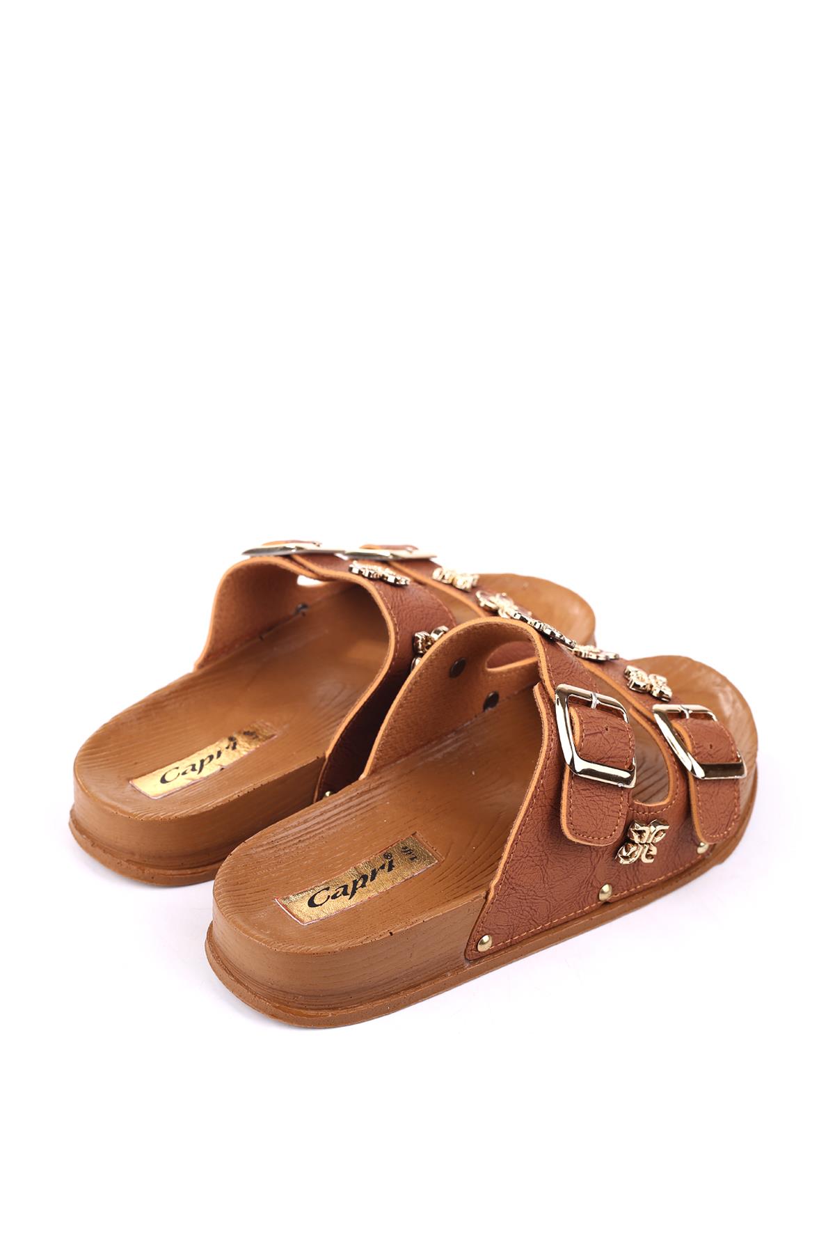 4744 Kadın Rahat Taban Ortopedik Günlük Tokalı Terlik - Görsel 5