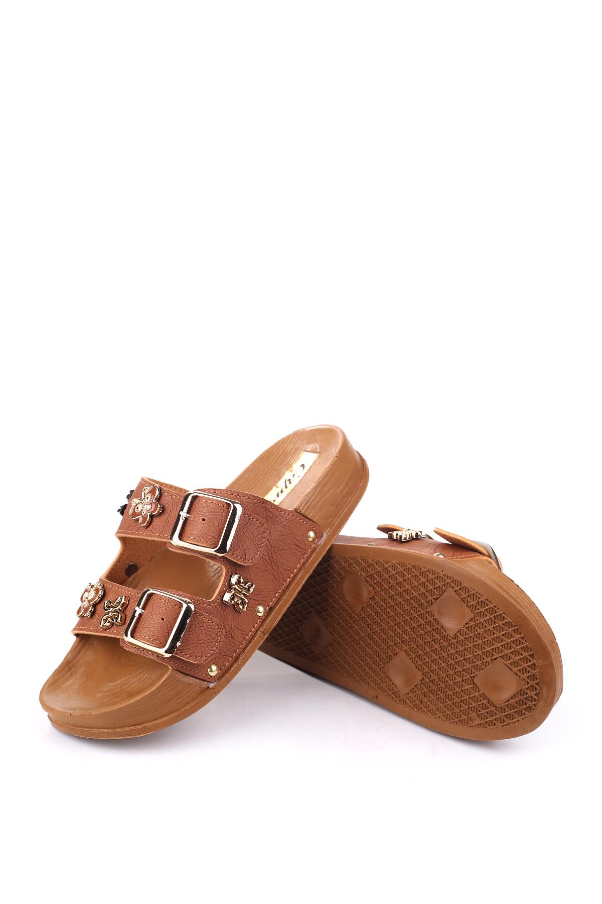 4744 Kadın Rahat Taban Ortopedik Günlük Tokalı Terlik - Görsel 6