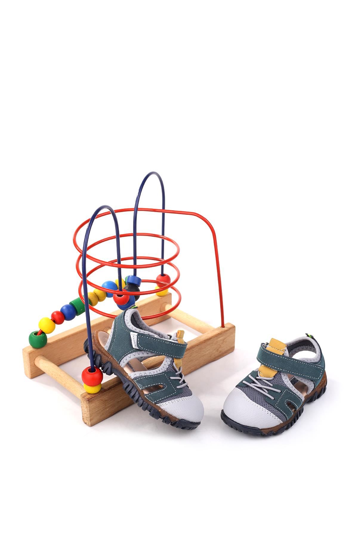 - Arzn 4836 Erkek Bebek Ortopedik Rahat Taban Sandalet - Görsel 3