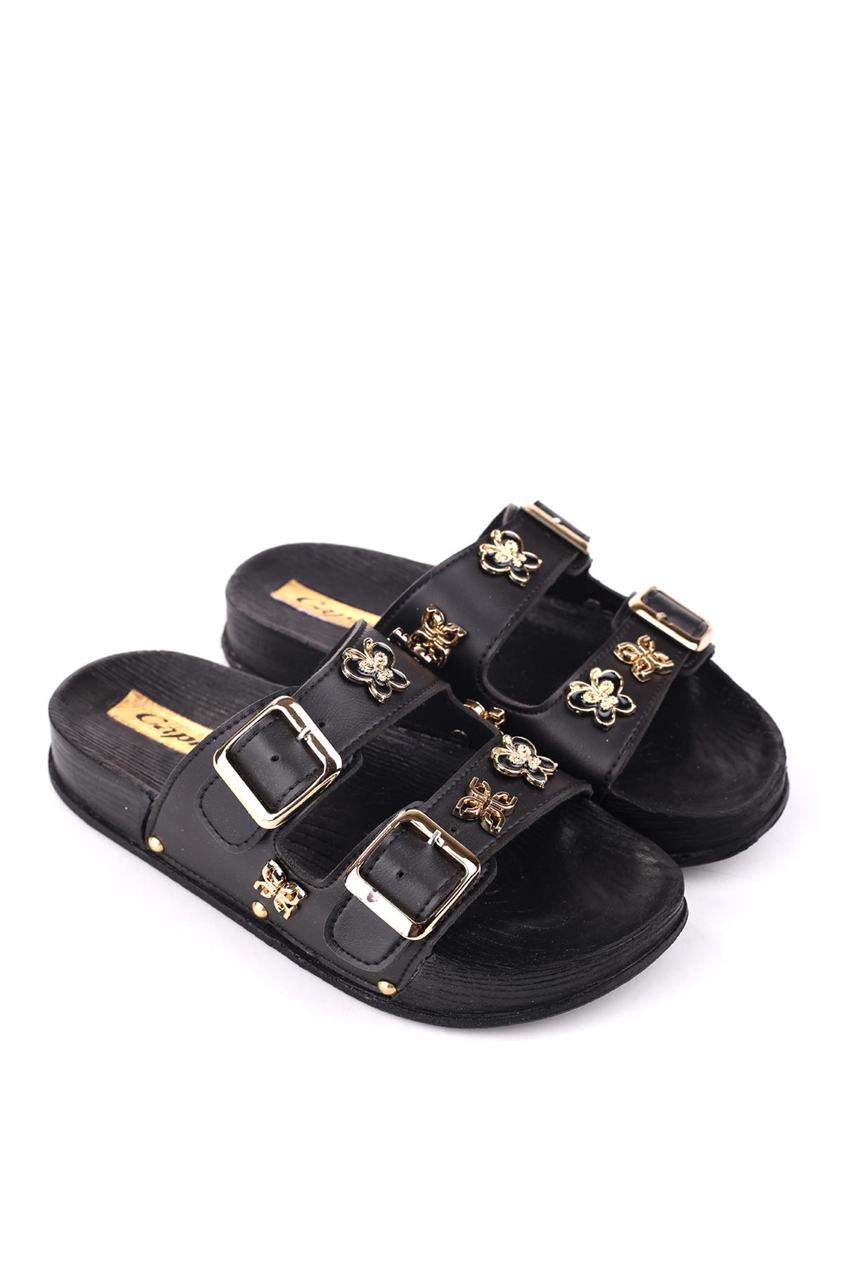 4744 Kadın Rahat Taban Ortopedik Günlük Tokalı Terlik - Görsel 2