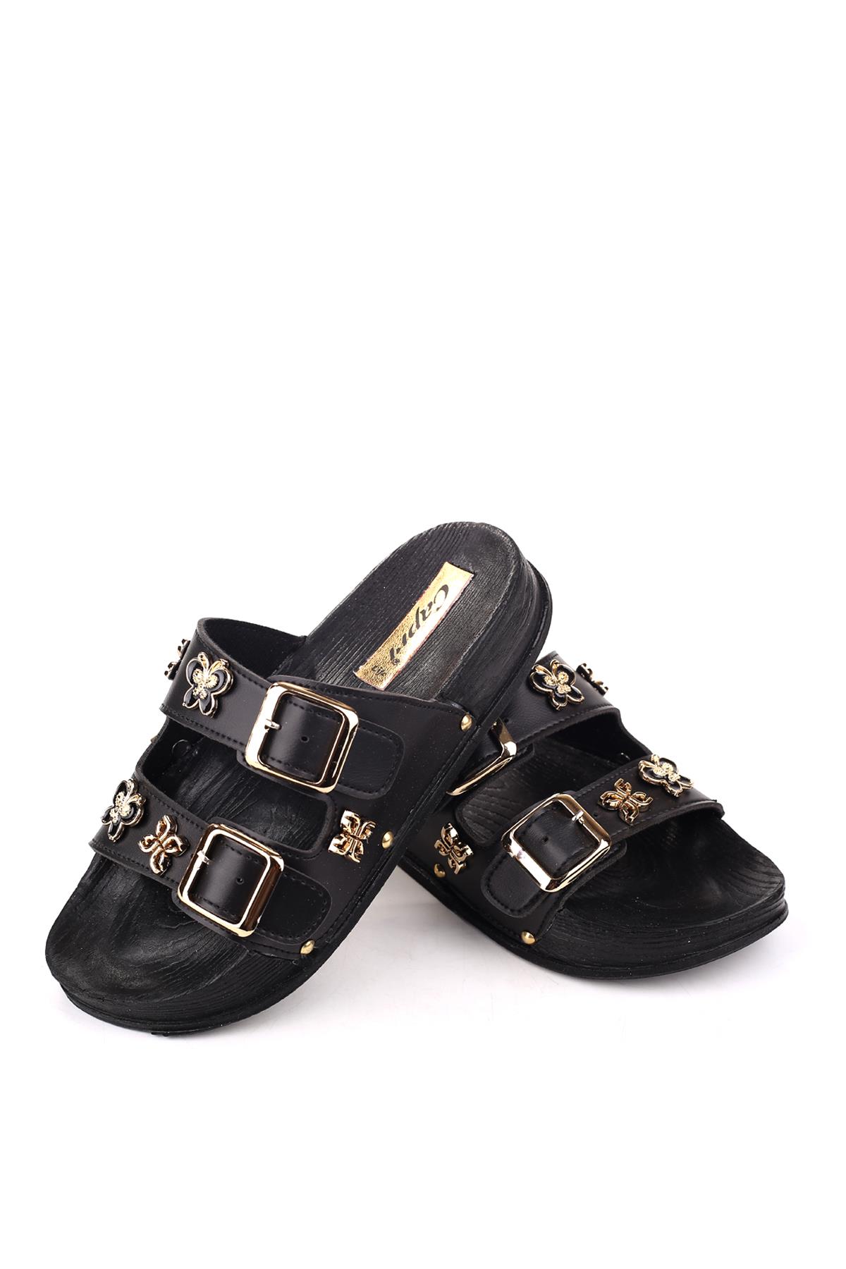 4744 Kadın Rahat Taban Ortopedik Günlük Tokalı Terlik - Görsel 4