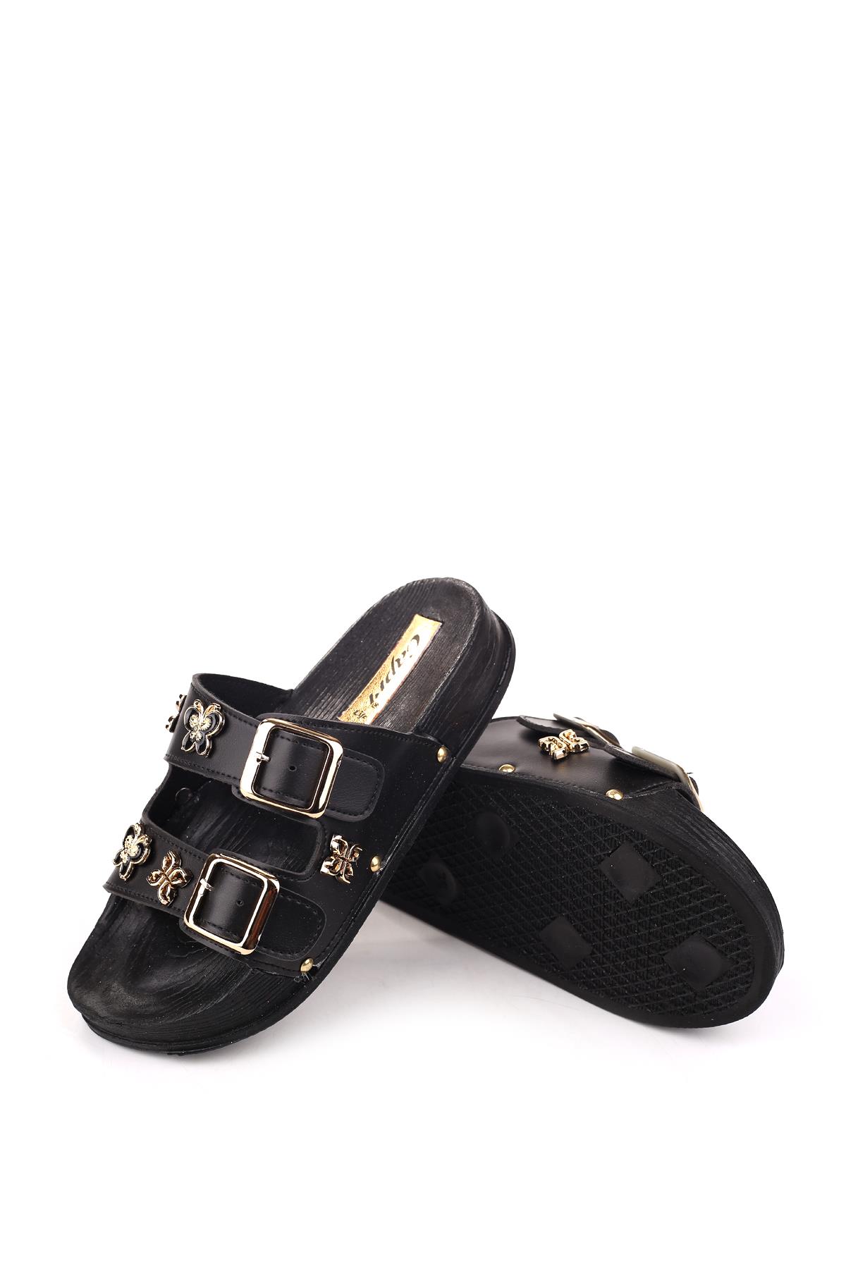 4744 Kadın Rahat Taban Ortopedik Günlük Tokalı Terlik - Görsel 6