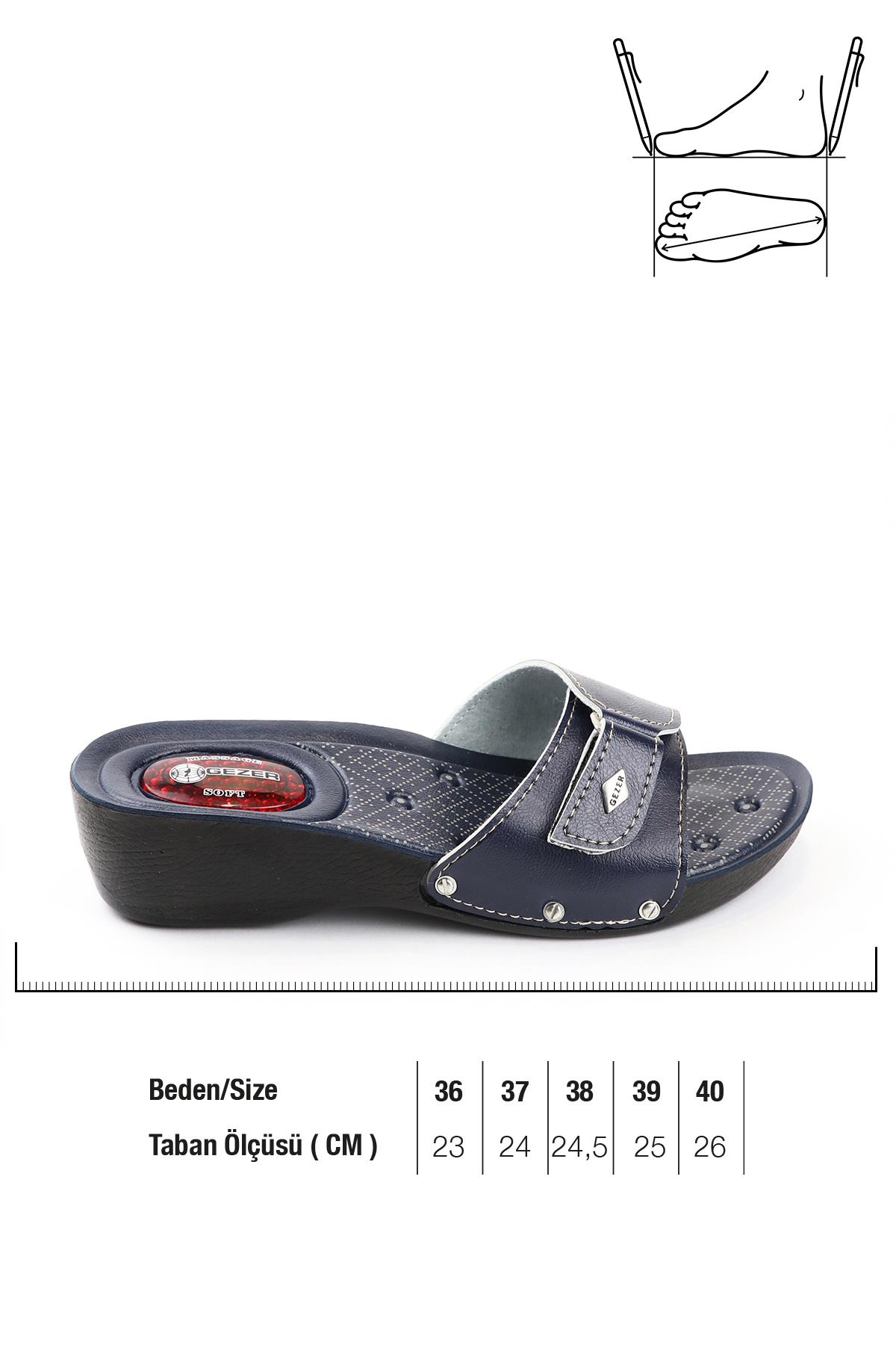 12841 Yazlık Cırtlı Ayrlanabilir Masaj Taban Kadın Terlik - Görsel 3